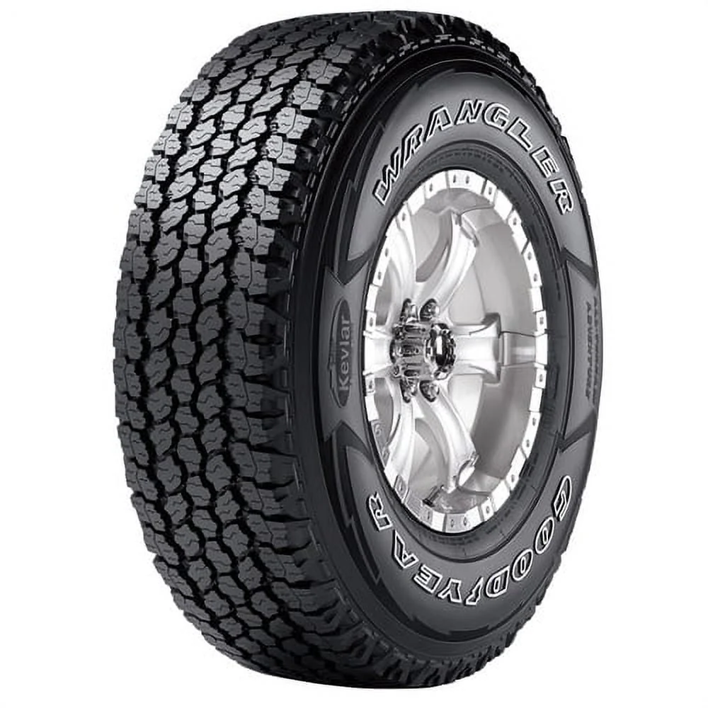 Goodyear Wrangler All-Terrain Adventure With Kevlar 275/65R18 116T BSW (2 Tires) Fits: 2015-23 Ford F-150 Lariat, 2019-23 Chevrolet Silverado 1500 LT Trail Boss