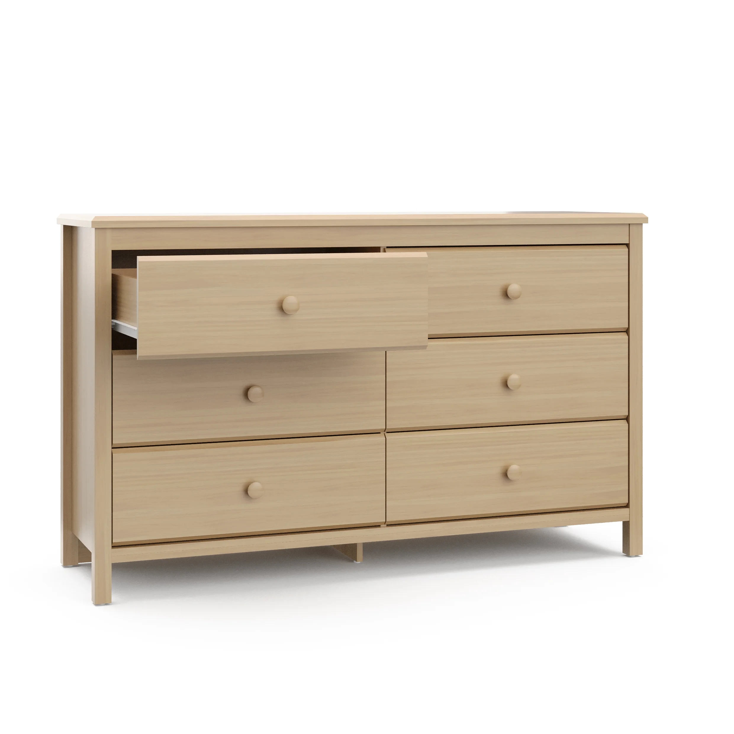 Storkcraft Alpine 6 Drawer Nursery Double Dresser, Olive