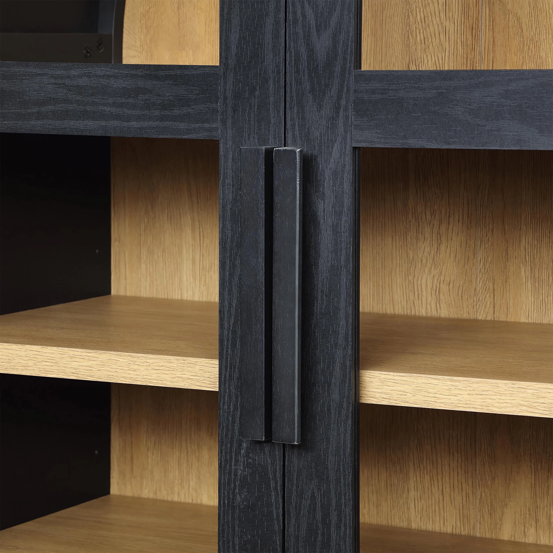 Better Homes & Gardens Juliet Kitchen Rounded Arch Cabinet, Rich Black