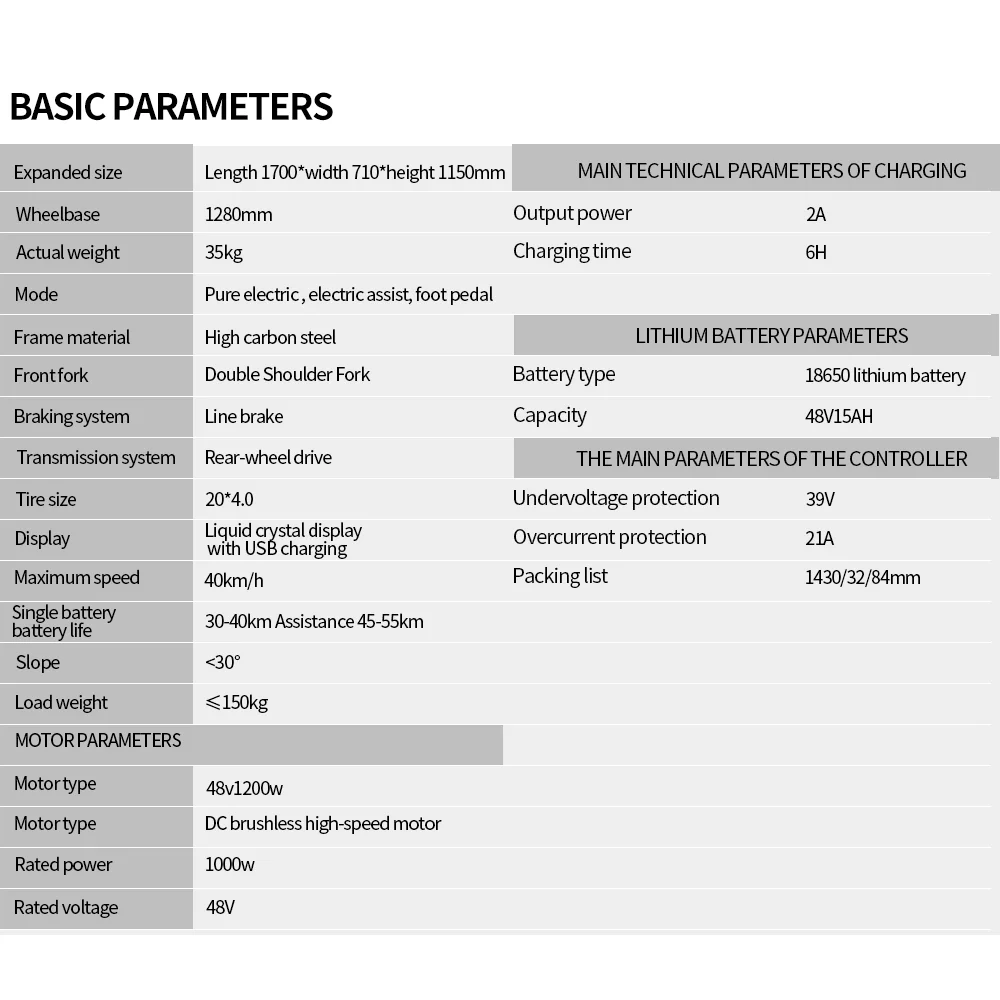 1500W MTB Electric Bicycle 48V 20Ah Removable Battery E-Bike，Electric Bike for Adults 20