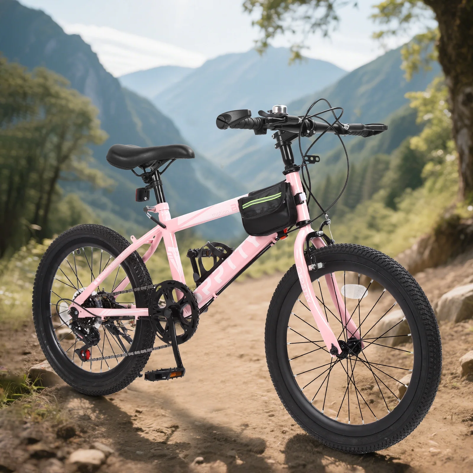 SPPTTY 20-24 inch Bike,6-Speed Mountain Bike for Men Women Boys Girls,Comfort Saddle,Blue