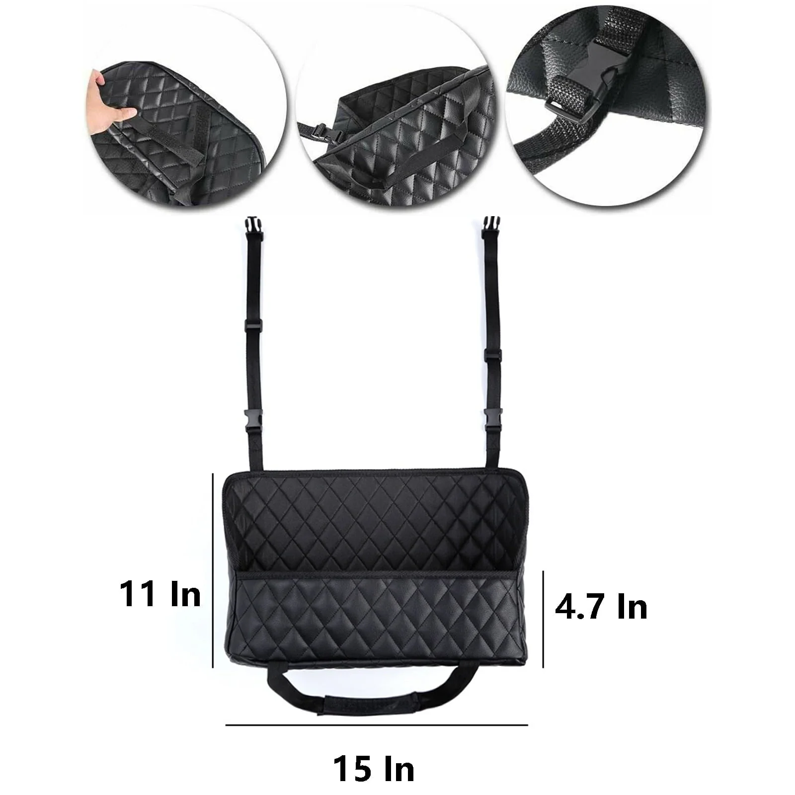 Car Net Pocket Purse Holder for Car,Waterproof Car Back Seat Automotive Consoles and Organizers Net Pocket for Front Seat