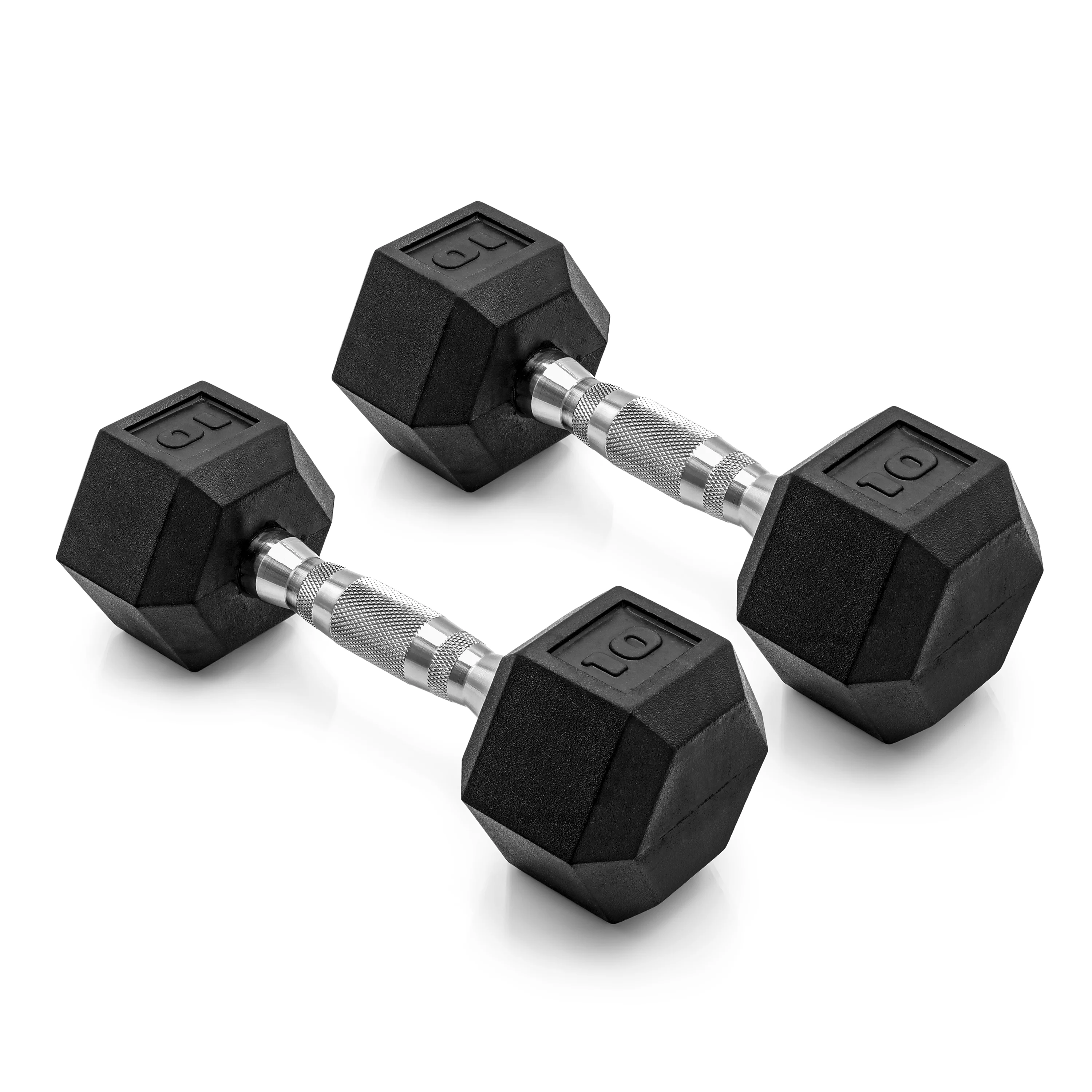CAP 150lb Rubber Hex Dumbbell Set