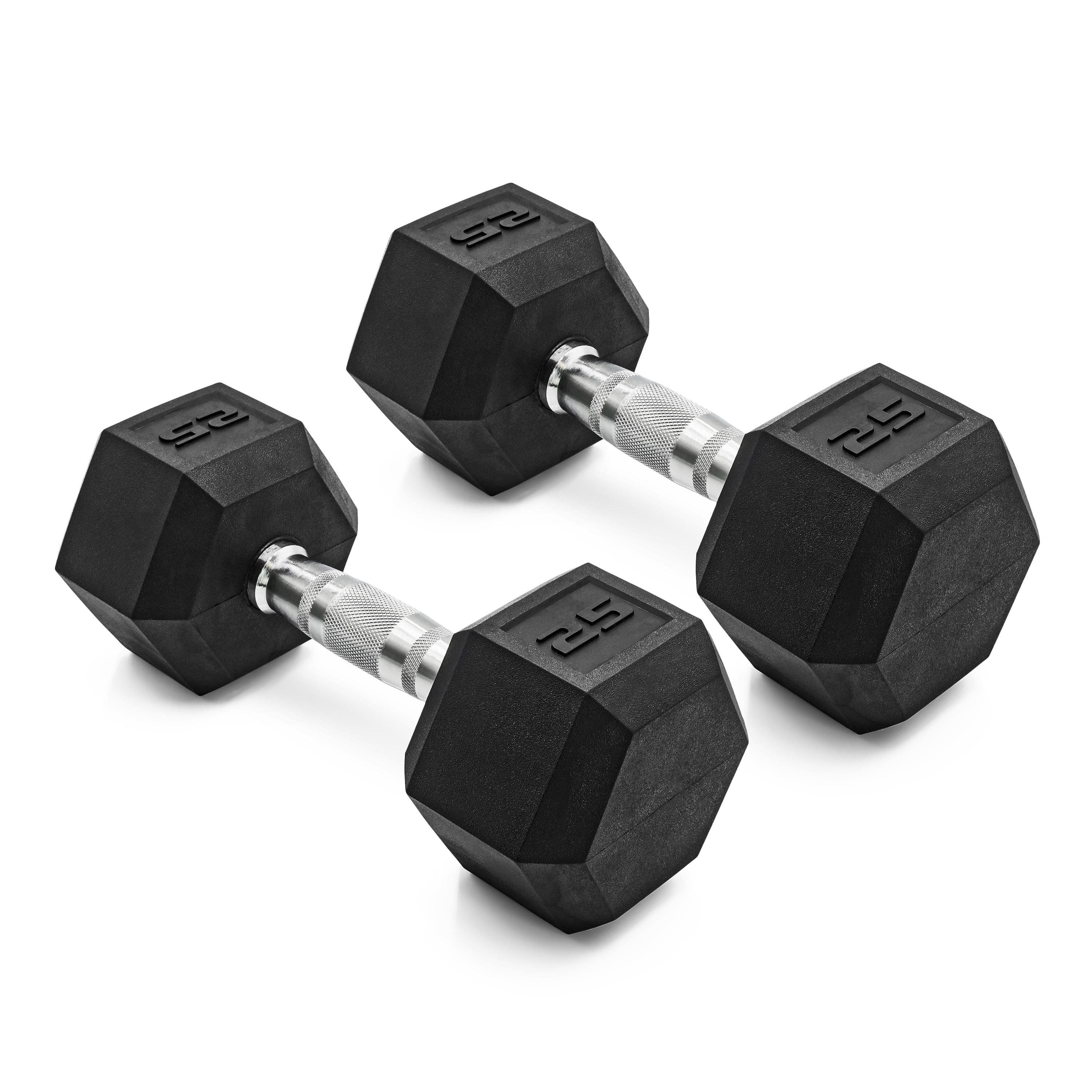 CAP 150lb Rubber Hex Dumbbell Set