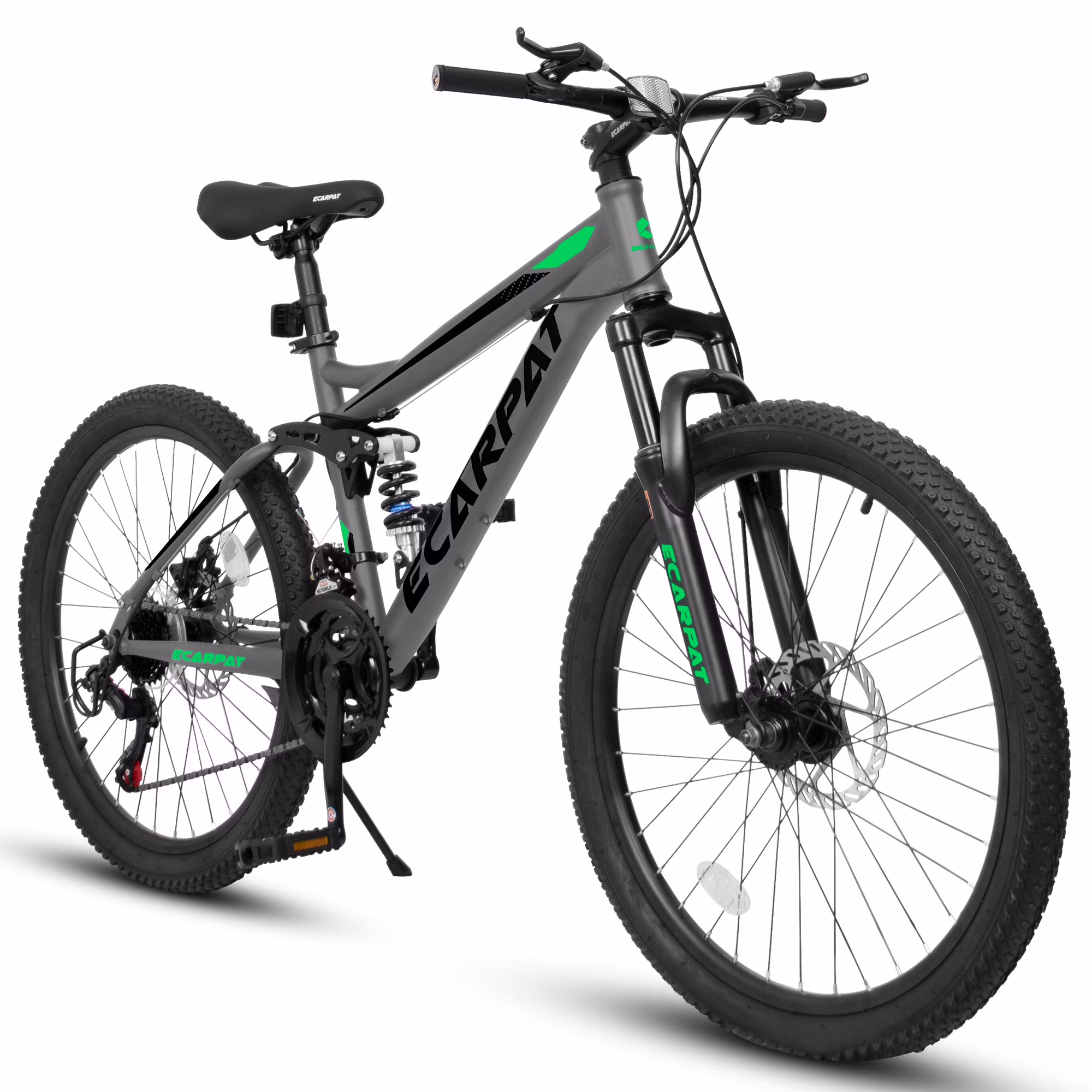 A2660 26 Inch Mountain Bike, 21-Speed Disc Brakes, Durable Frame, Front, Rear Dual-Shock Absorption, Unisex for Commuting, Travel, School, Mountain and City Road Cycling
