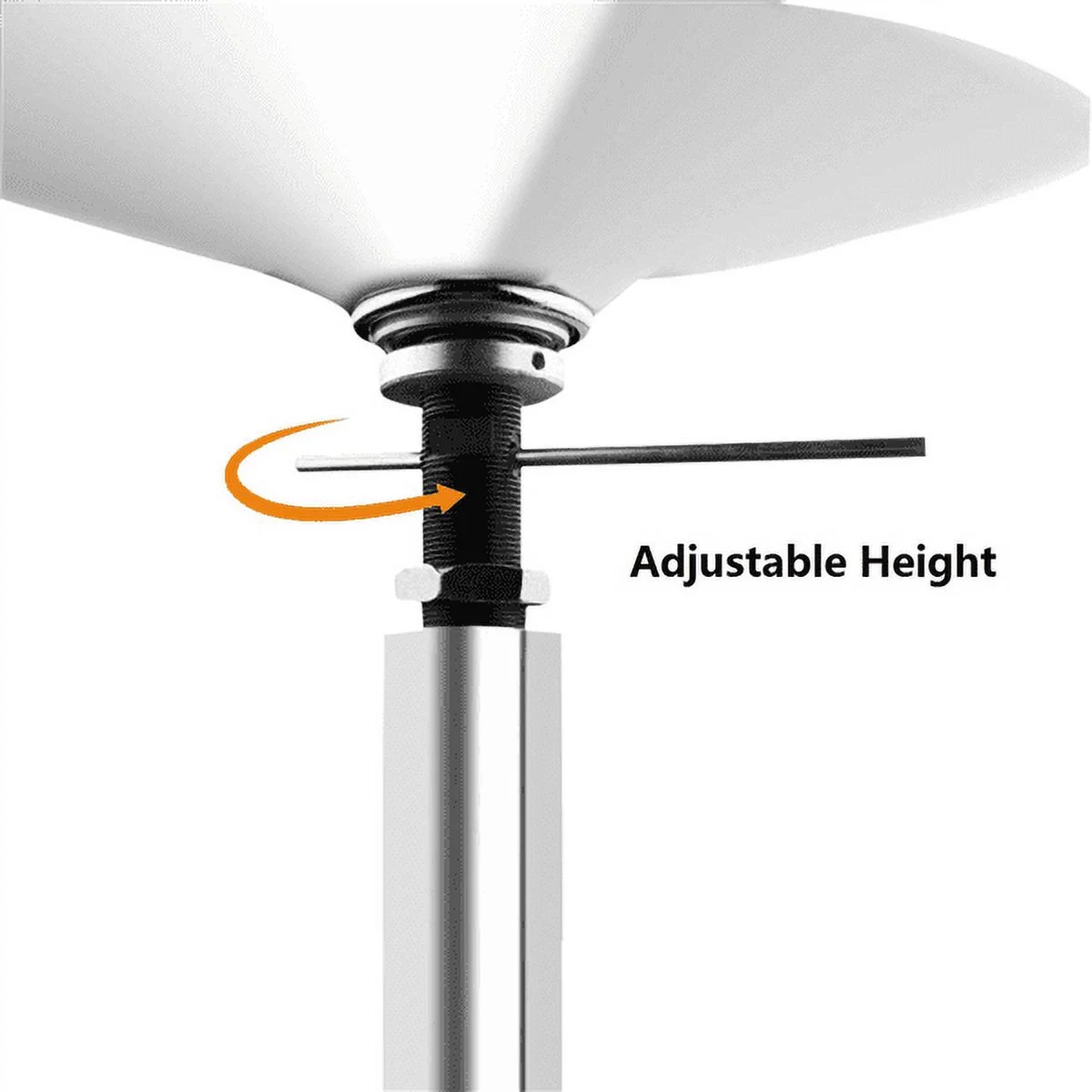 Adjustable Dance Pole Portable Stripper Pole Static Spinning Exercise Fitness,Silver