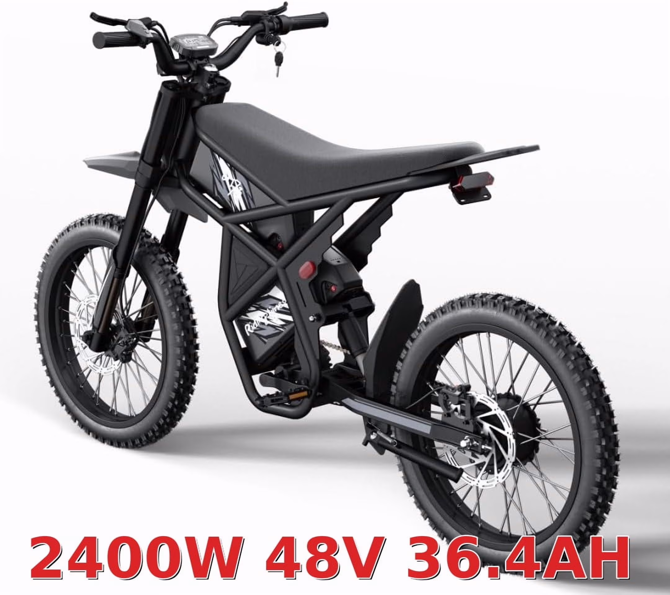 2400W Ridingtimes GT73 2400W 48V Electric Motorbike 18.2AH*2 Electric BIKE UL2849 with 25