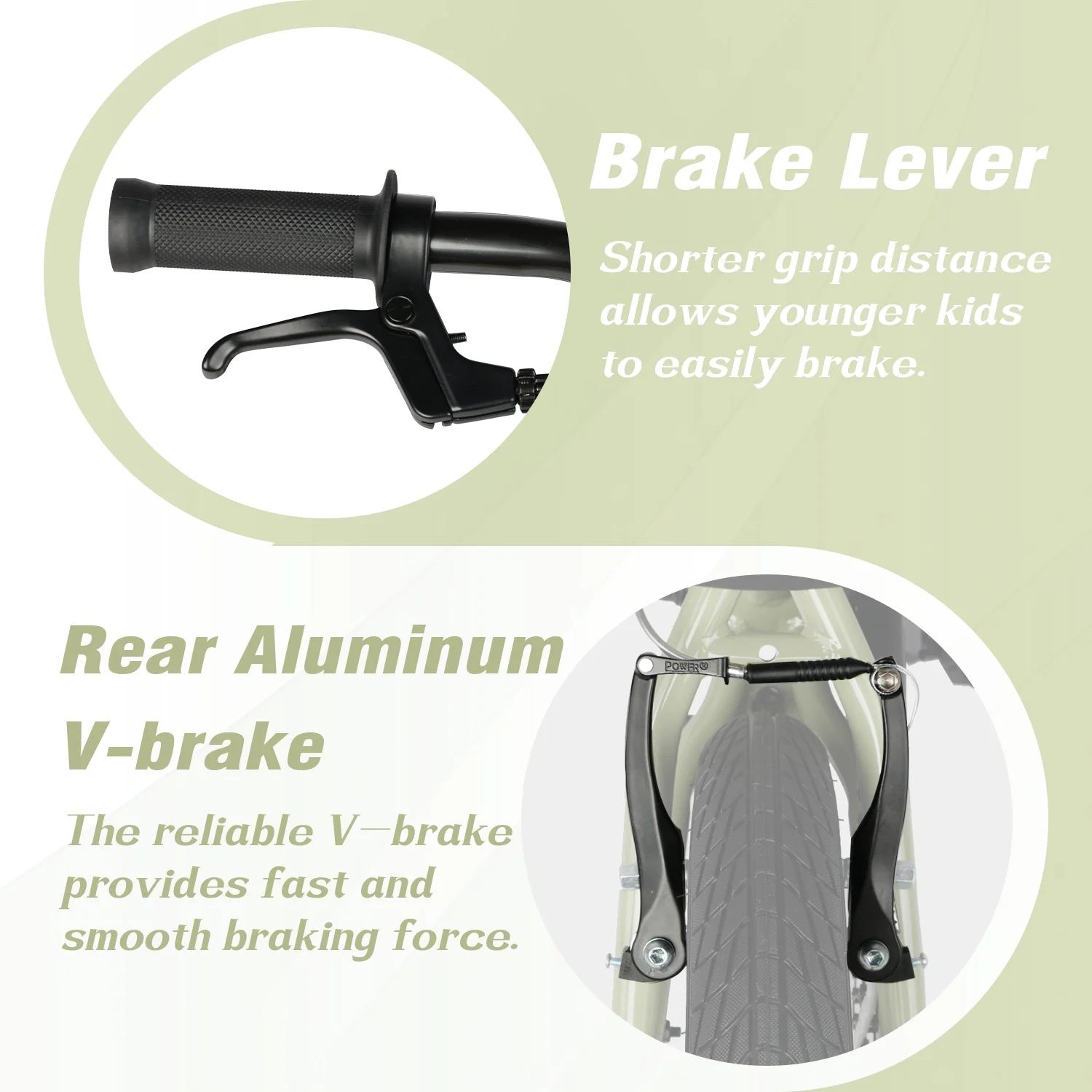 Glerc 14 Inch Little Kids Bike BMX Style Bicycle with Training Wheels Coaster Brake for 3 4 5 Years Old Boys Girls, Blue