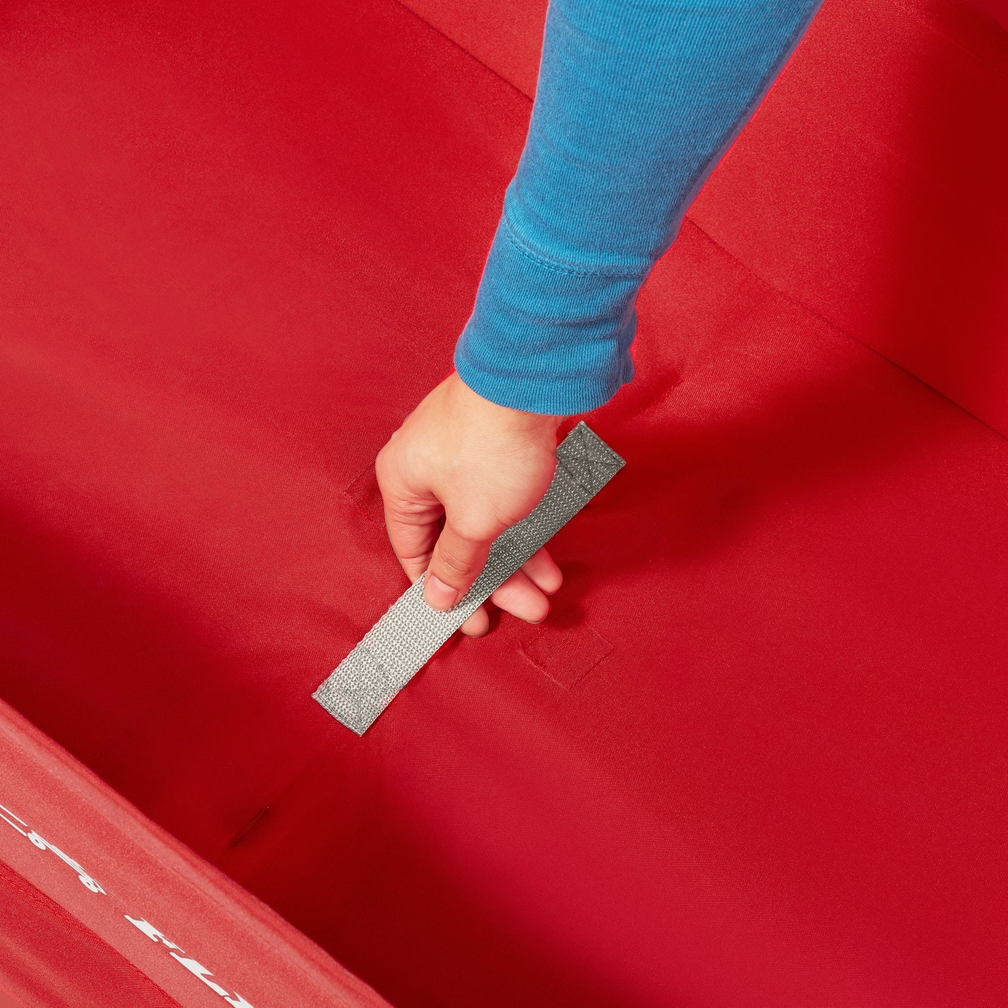 Radio Flyer, 3-in-1 EZ Fold Wagon, Padded Seat with Seat Belts, Red