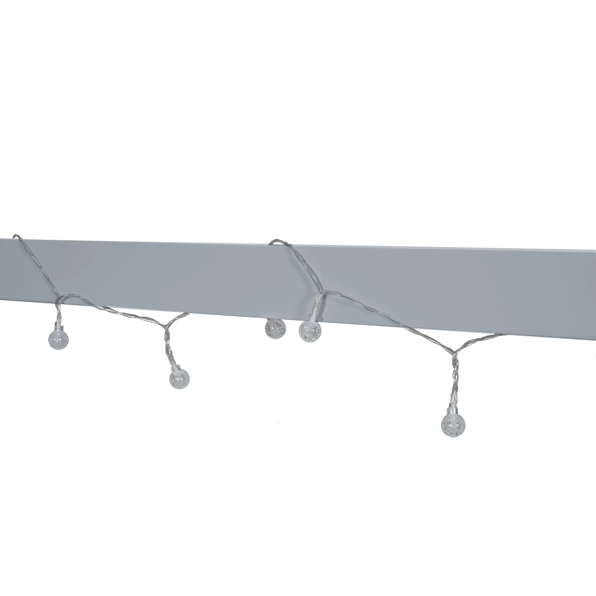 Bellemave Full Size House Bed with LED Light and Fence, Wooden Montessori Floor Bed with Window, No Box Spring Required (Gray)