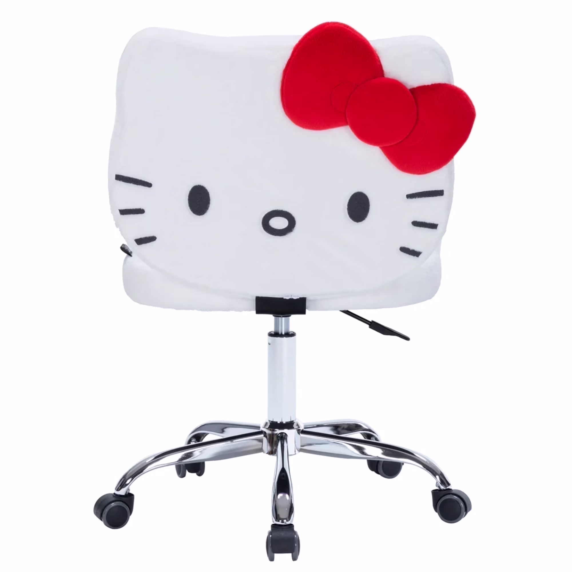 Impressions Vanity Hello Kitty Teddy Swivel Vanity Chair, Desk Chair with Adjustable Height (White)