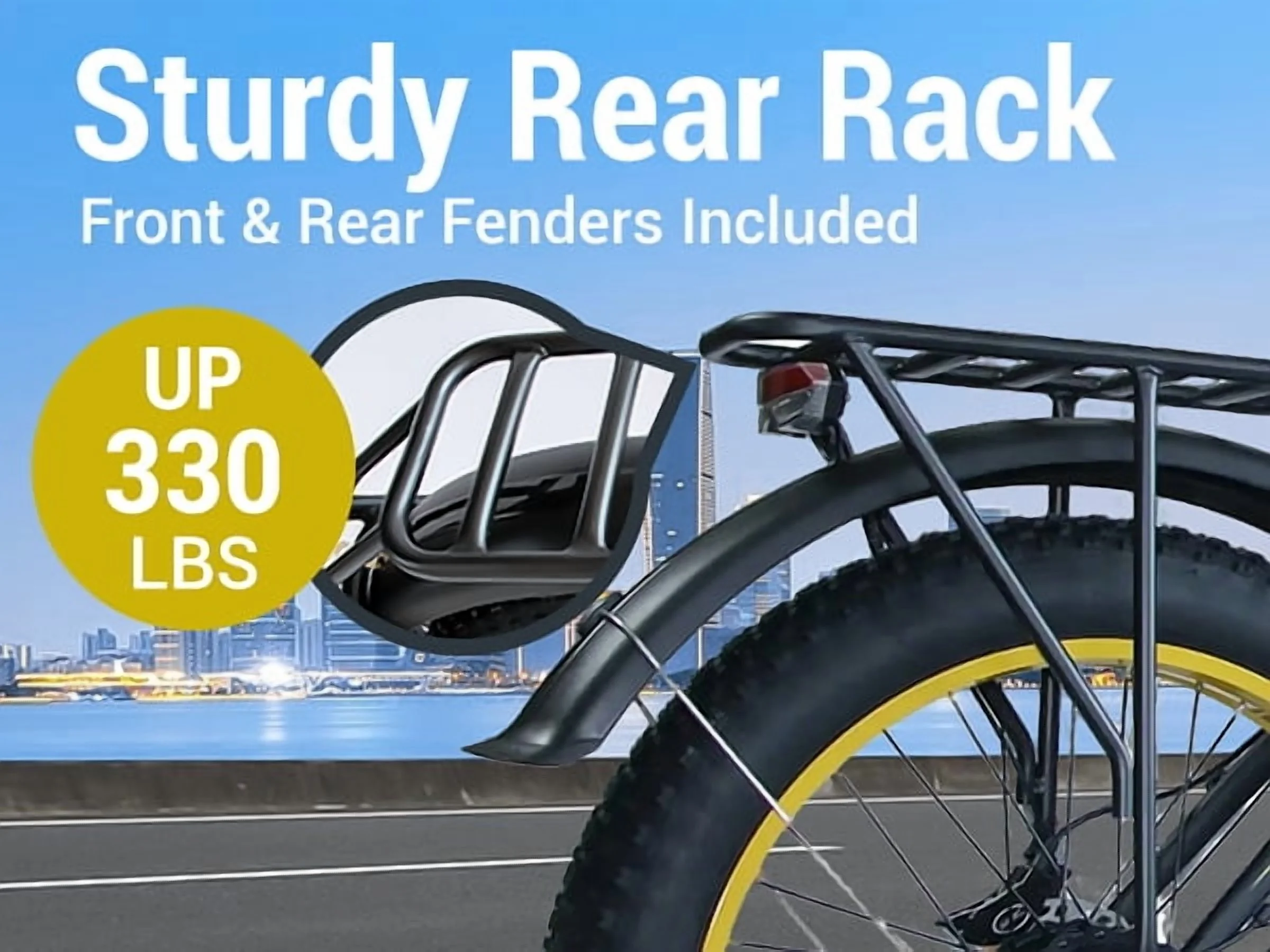 5000W (Peak) Electric-Bike for Adults, 60V 25AH Battery Electric Motorcycle, Dual-Motor-Ebike 50MPH Ebike, 26*4.0 Fat Tire Electric-Bicycle, AWD 21-Speed Mountain Bike for All-Road UL 2849