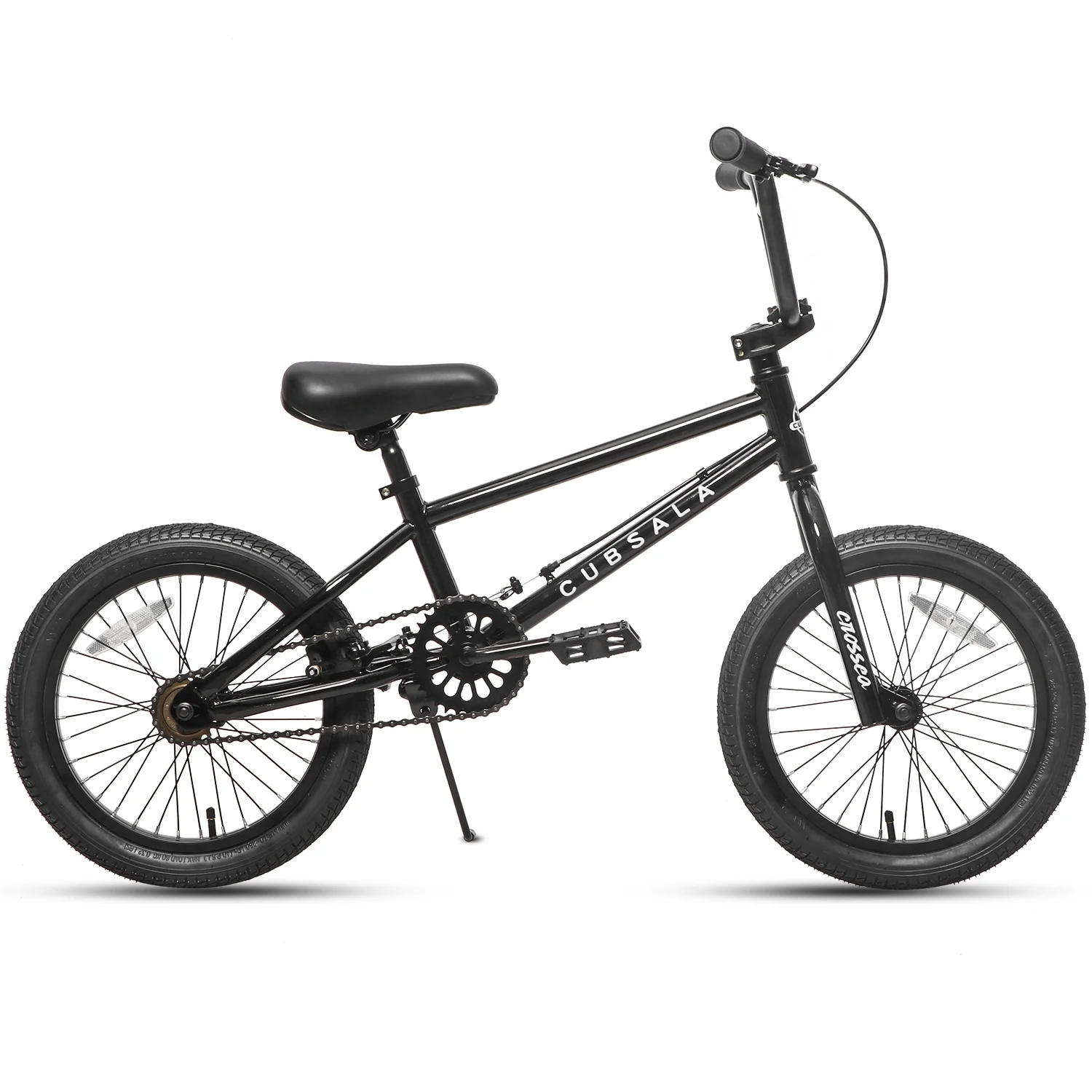 cubsala 20 in Freestyle BMX Kids Bike for Age 6-14 Years Old Boys Girls , Black & Green