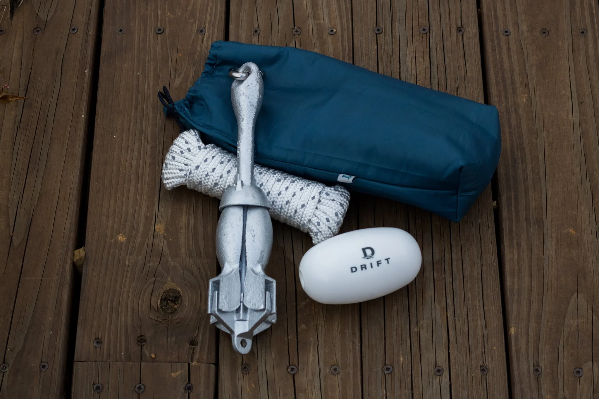 DRIFT 3.5LBS Kayak Anchor Kit with Buoy and Carry Bag