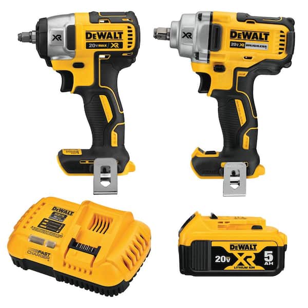 20V MAX XR Cordless Automotive 2 Tool Combo Kit with (1) 1/2 in., (1) 3/8 in. Impact Wrench and (1) 5.0Ah Battery