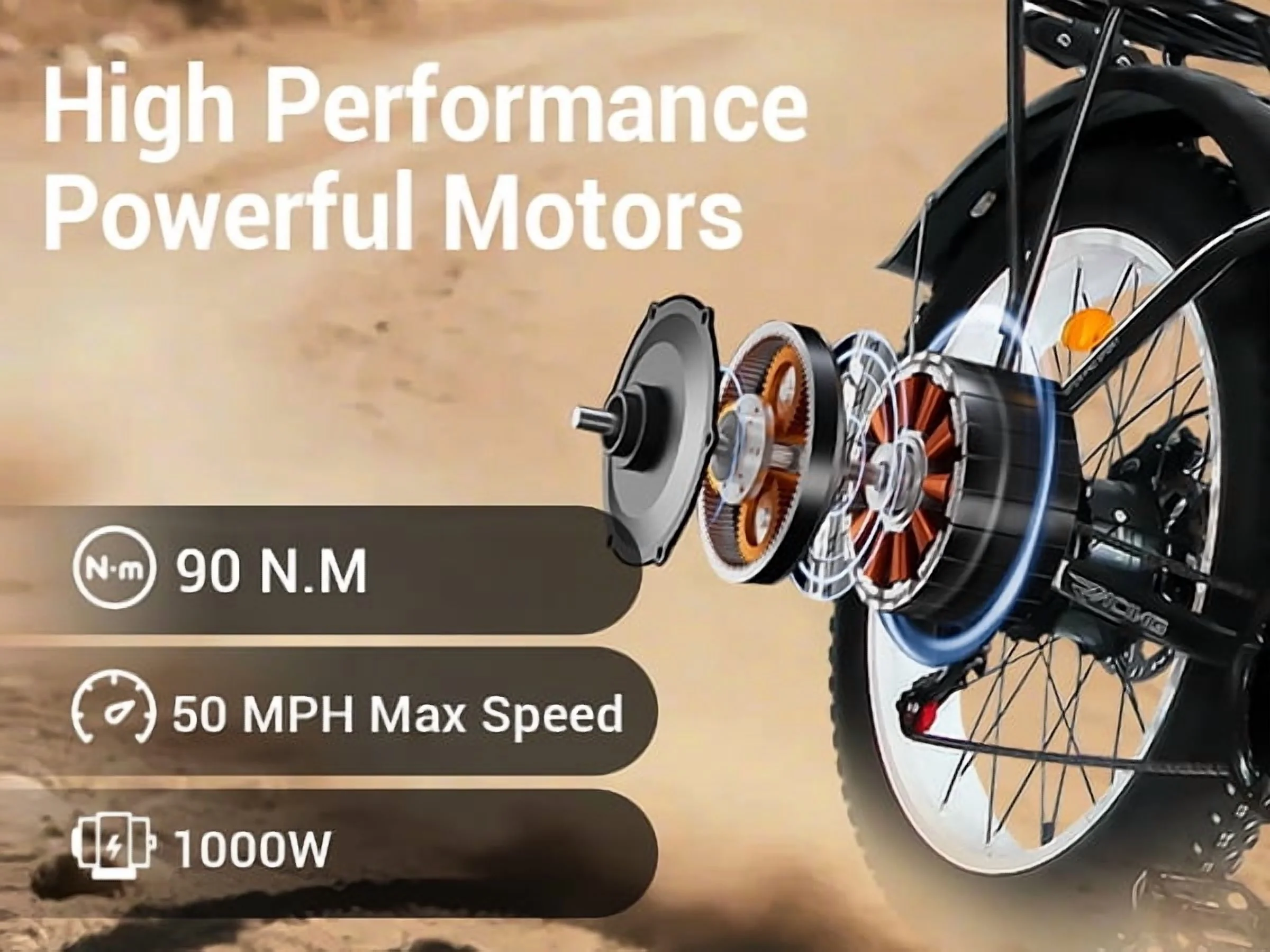 5000W (Peak) Electric-Bike for Adults, 60V 25AH Battery Electric Motorcycle, Dual-Motor-Ebike 50MPH Ebike, 26*4.0 Fat Tire Electric-Bicycle, AWD 21-Speed Mountain Bike for All-Road UL 2849