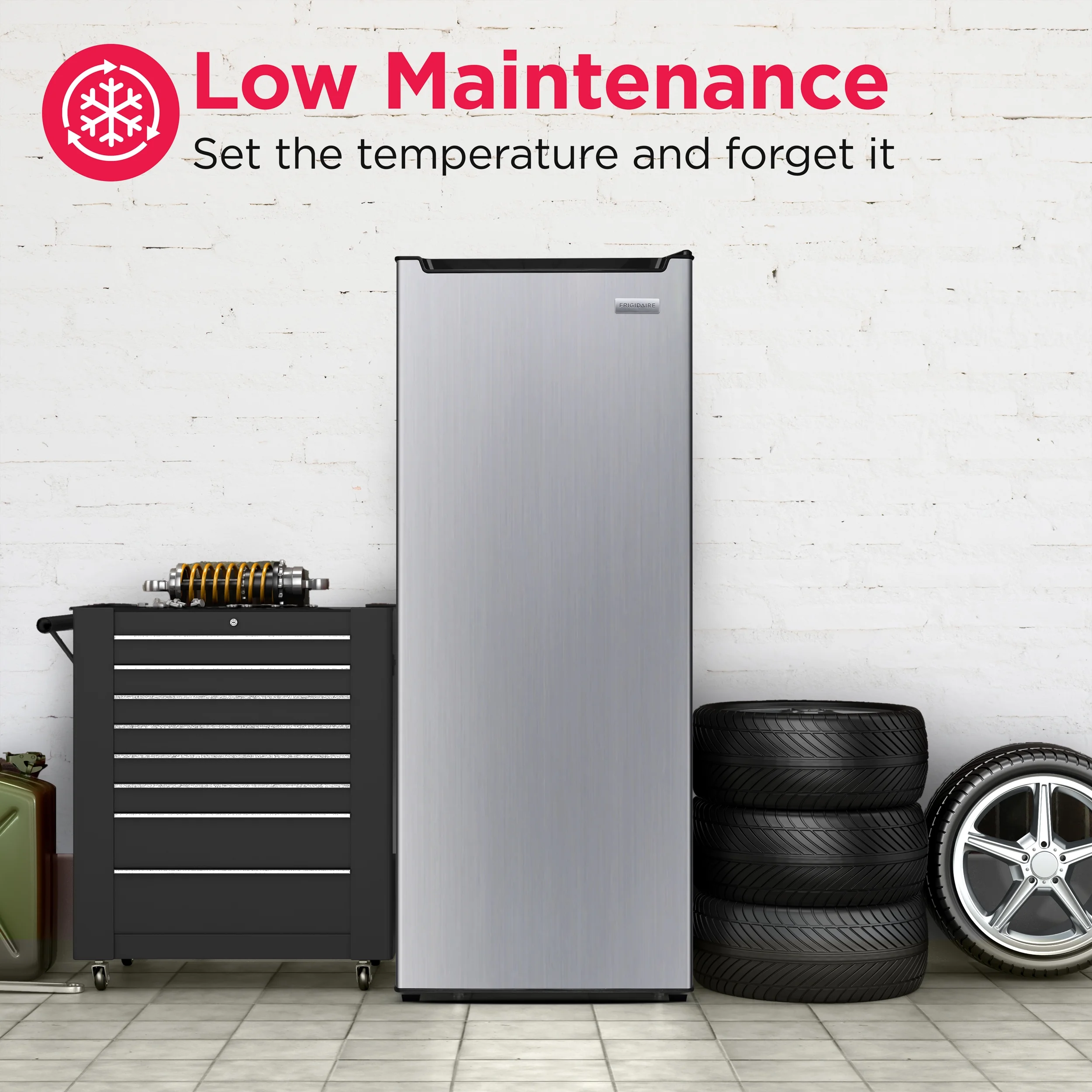 Frigidaire 7 Cu. ft. Upright Convertible Refrigerator/Freezer, VCM Finish