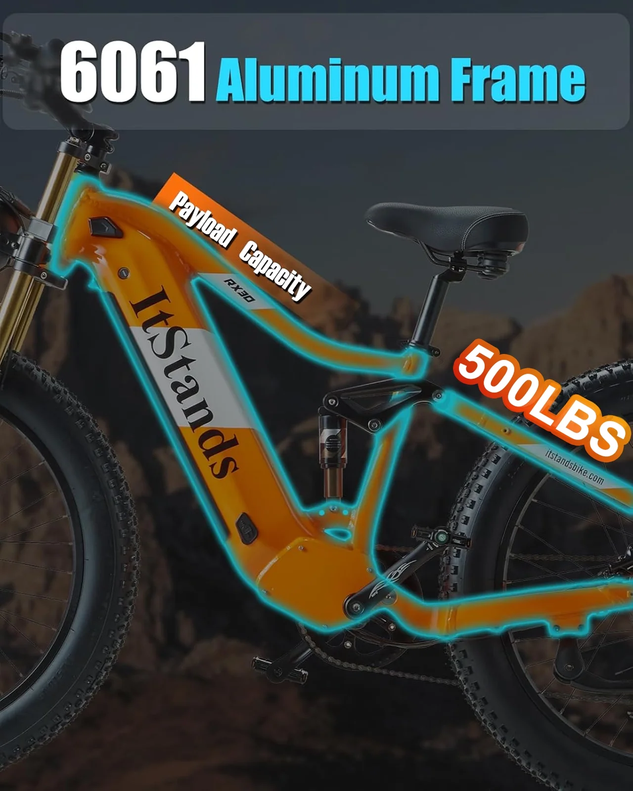 Dual Motors AWD 2000W Electric Bike for Adult 26'', UL2849 48V 60AH Removable Battery E-mountain bike 4'' Fat Tire up to 35MPH&200Miles Long Range Off Road Ebike Beach Dual Hydraulic&Brakes E-Bicycle