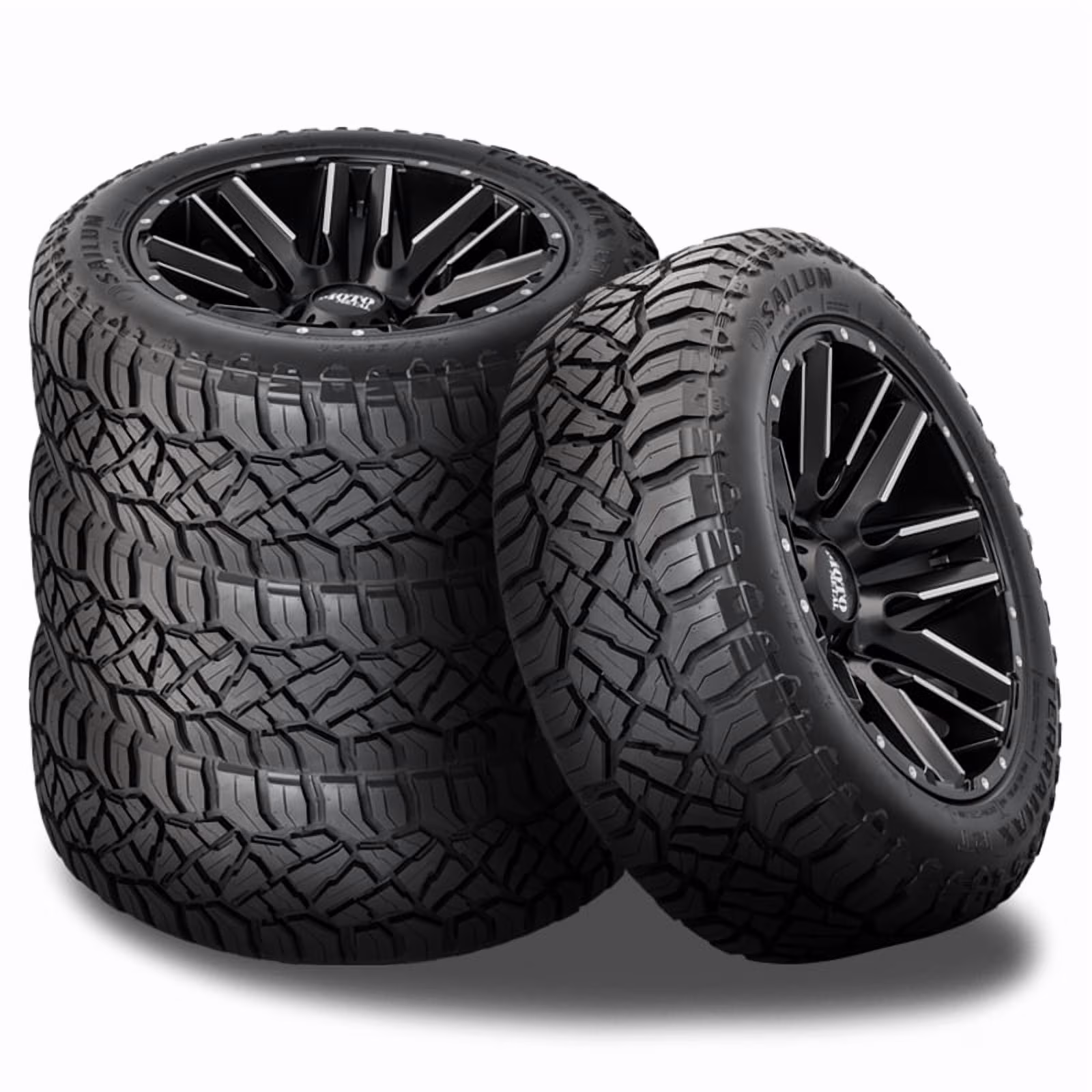 4 Sailun Terramax R/T 285/70R17 126/123Q All Terrain 3PMSF Snow 45K Mile 10 ply 1600141 / 285/70/17 / 2857017