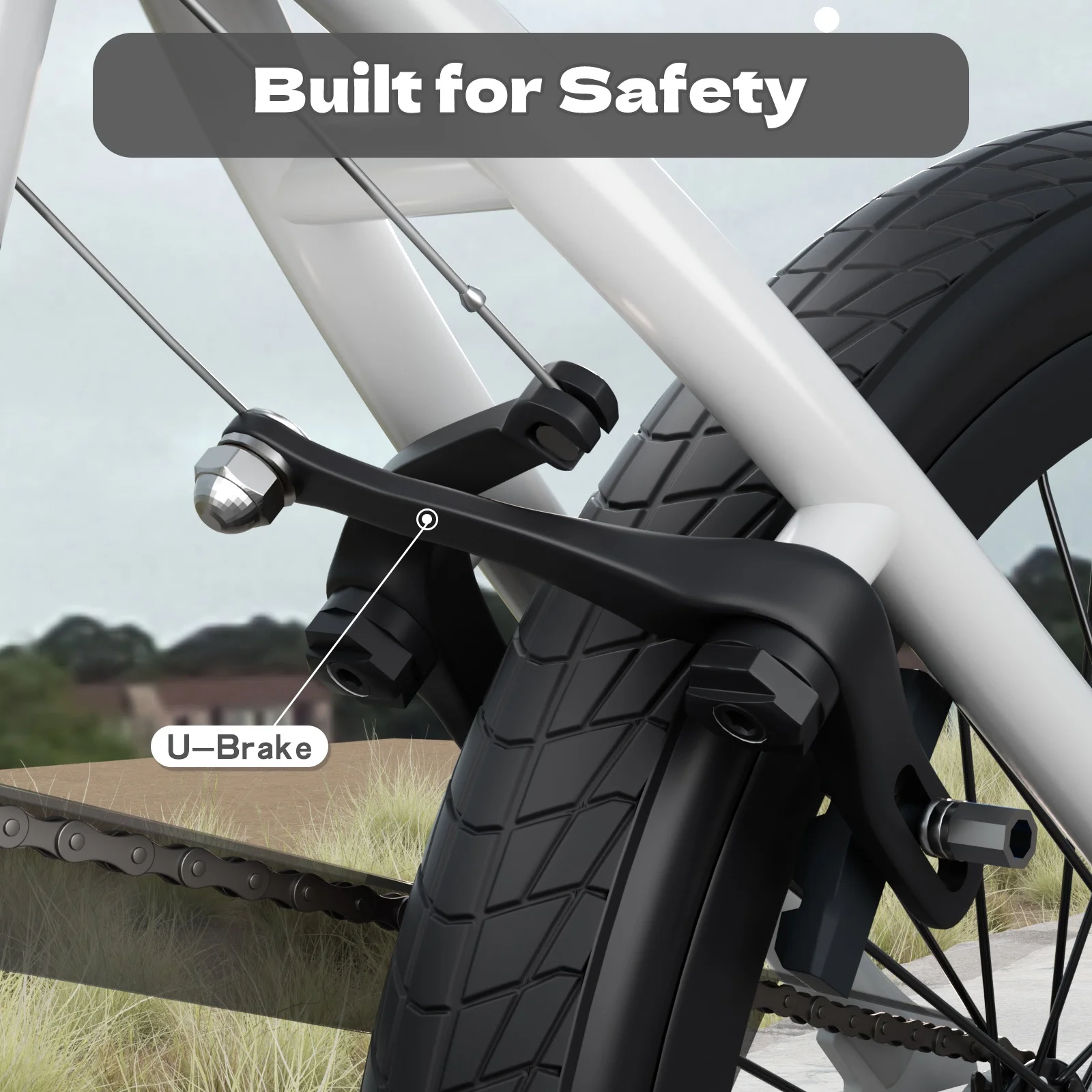 GLAF Freestyle Kids BMX Bike, 20 inch Black Trick Bicycle for Teen and Adults, Carbon Steel Frame Bikes, Ideal for Beginner to Advanced Riders