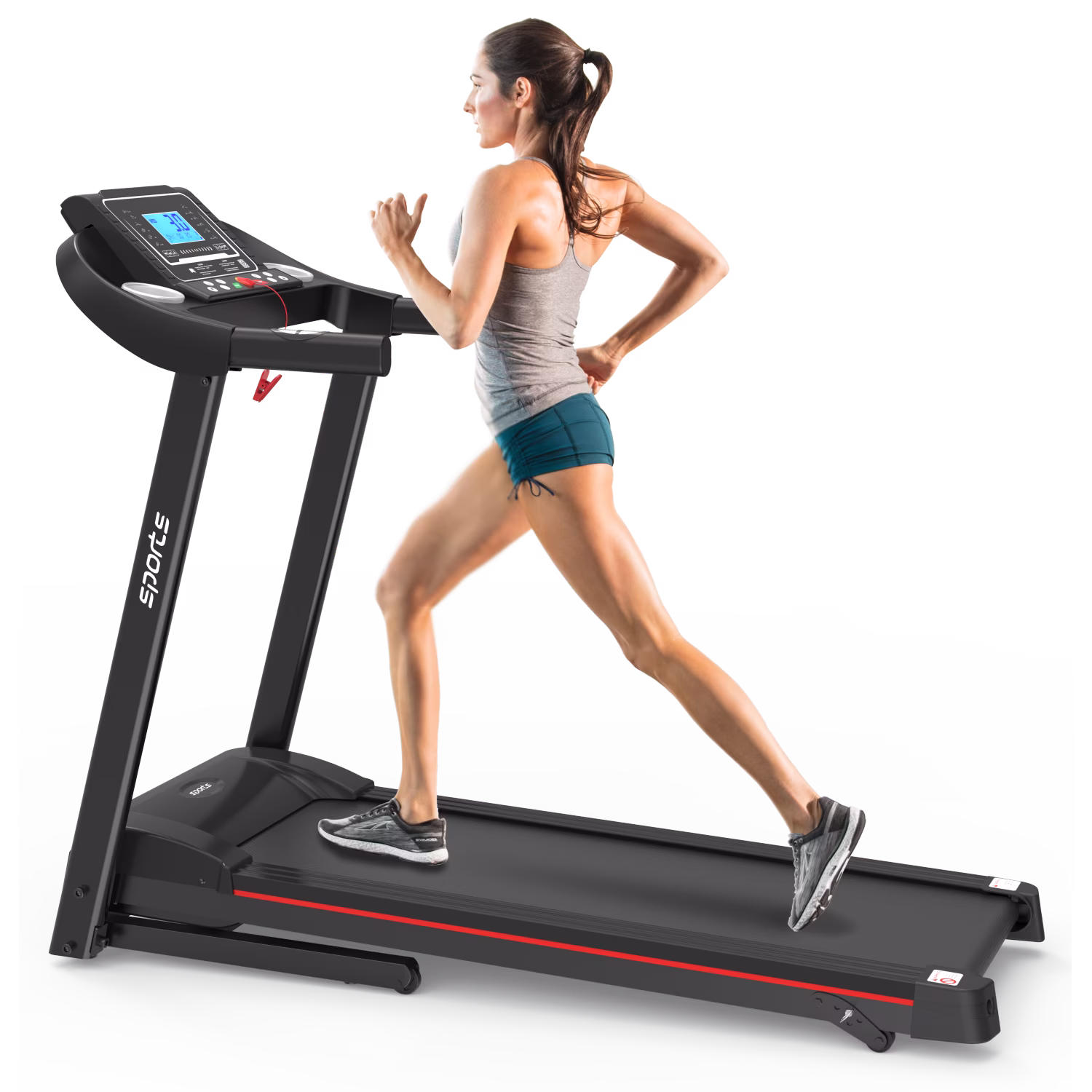 Ambifirner Home Foldable Treadmill with Incline, Folding Treadmill for Home Workout, Electric Walking Running Treadmill Machine 5