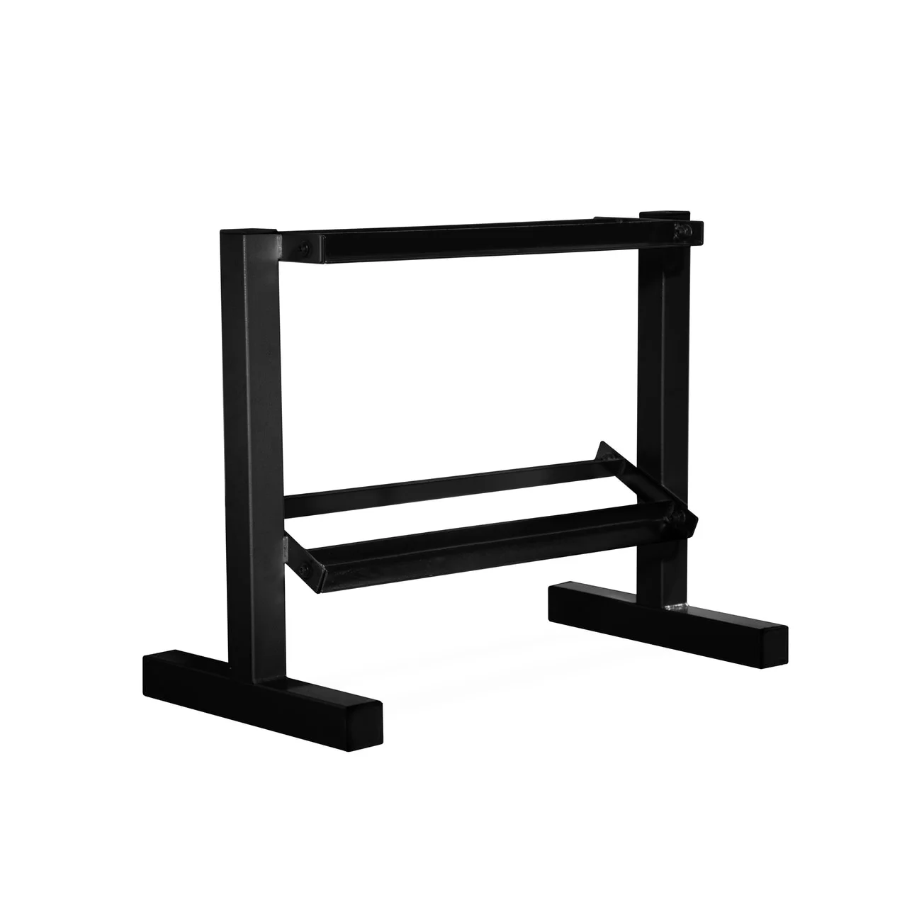 CAP 150 lb Coated Rubber Hex Dumbbell Weight Set with A-Frame Rack, Black