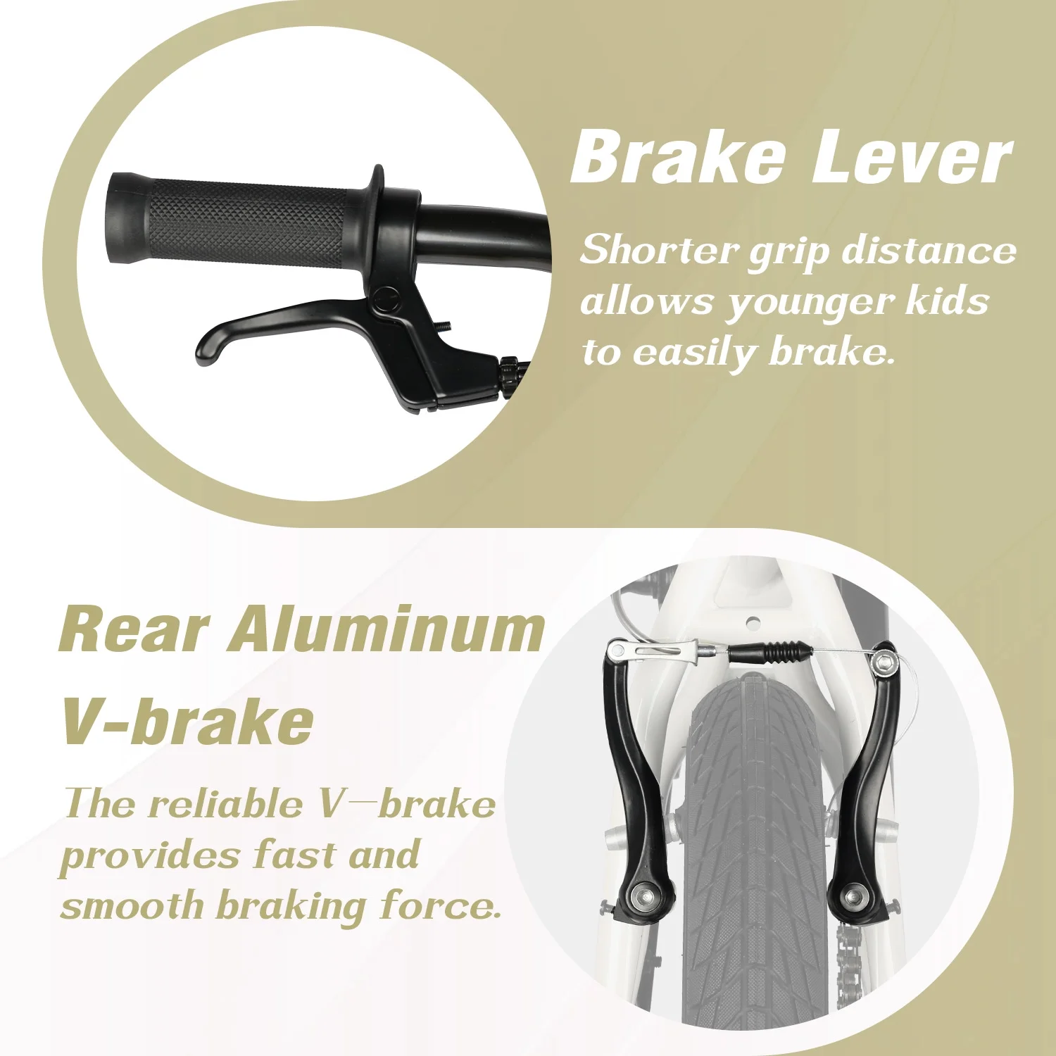 Glerc 14 Inch Little Kids Bike BMX Style Bicycle with Training Wheels Coaster Brake for 3 4 5 Years Old Boys Girls, Blue