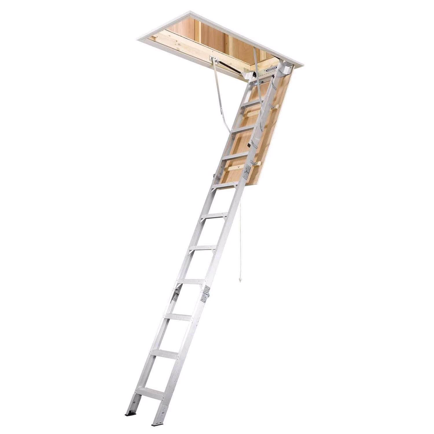 Werner 8 To 10.25 ft. Ceiling 18 in. x 24 in. Aluminum Attic Ladder Type IAA 37