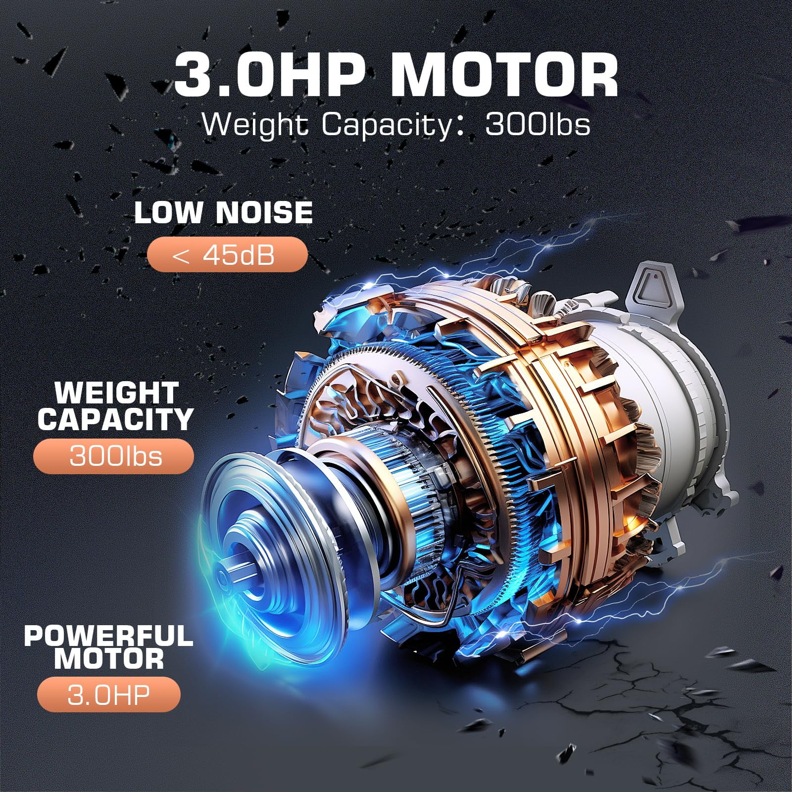 ANCHEER Folding Treadmill with 15% Auto Incline,3.25HP Ultra-silent Motor, Speed Range of 0.6~10MPH,300lb Capacity, APP & Bluetooth Speakers,Treadmills for Home Running and Walking