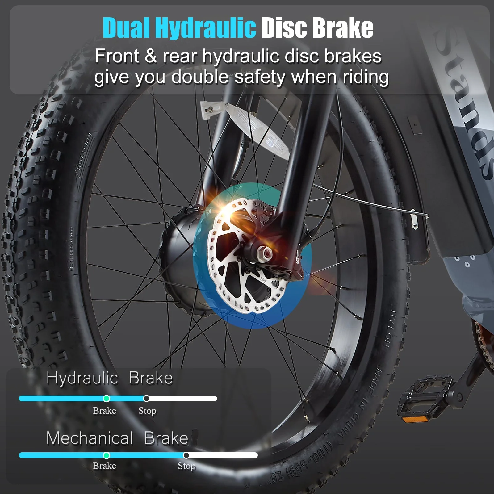 Dual Motors AWD 2000W Electric Bike for Adult 26'', UL2849 48V 60AH Removable Battery E-mountain bike 4'' Fat Tire up to 35MPH&200Miles Long Range Off Road Ebike Beach Dual Hydraulic&Brakes E-Bicycle