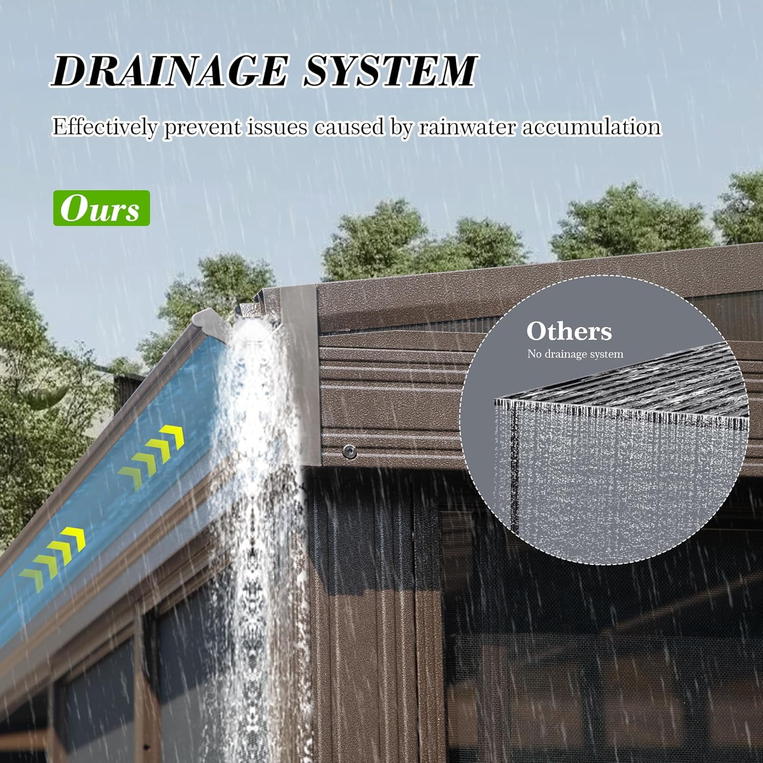 Domi Outdoor Living 10' x 12' Hardtop Lean-to Gazebo, Wall-Mounted with Galvanized Steel Roof Wall Pergola with Aluminum Frame, Curtains and Netting, for Patio, Deck, Garden, Backyard