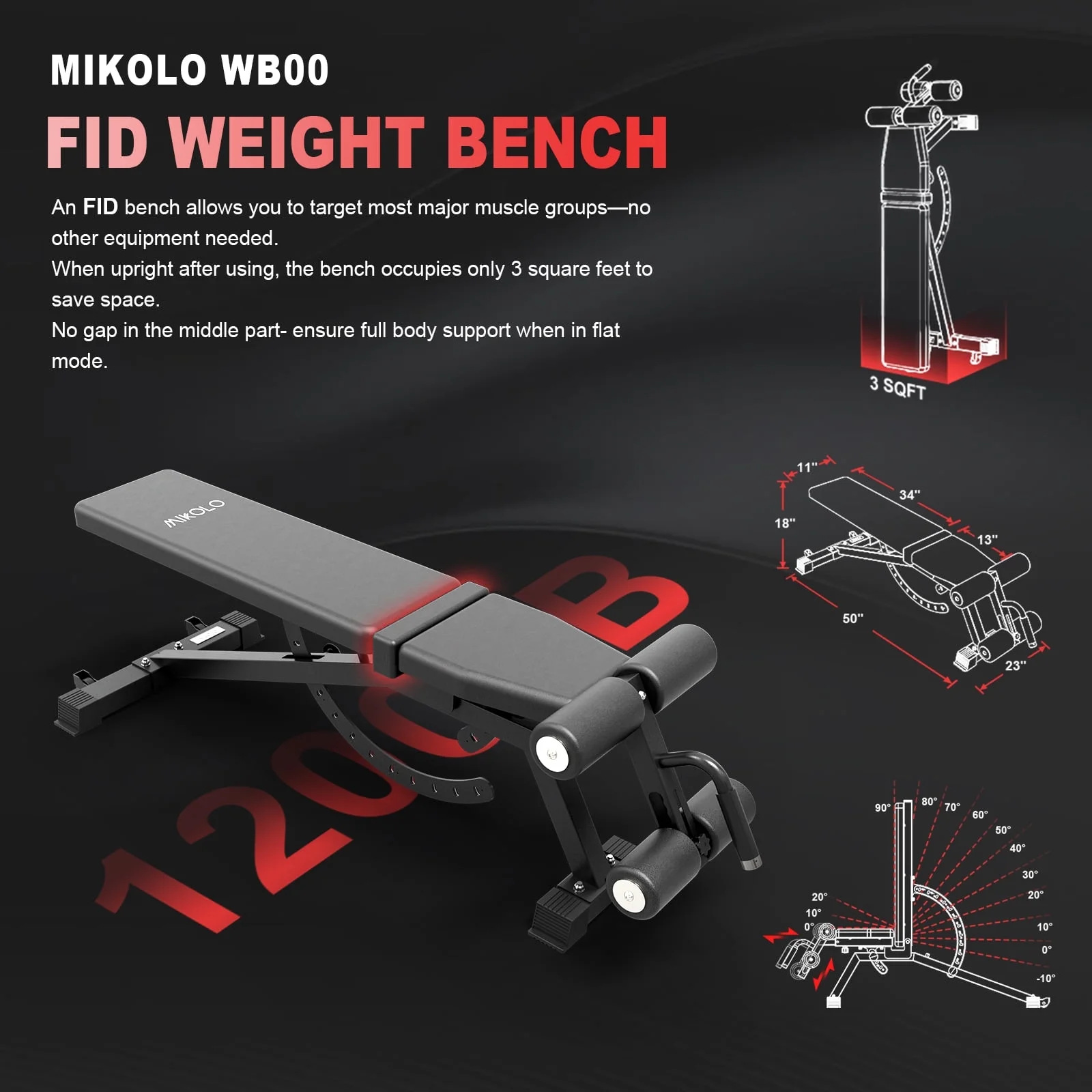 Mikolo Compact 7-IN-1 Smith Machine With Cable Crossover System, 1000LBS Multi-Functional Squat Rack, Workout Station with Weight Bar, Bend Peg and Other Functional Attachments