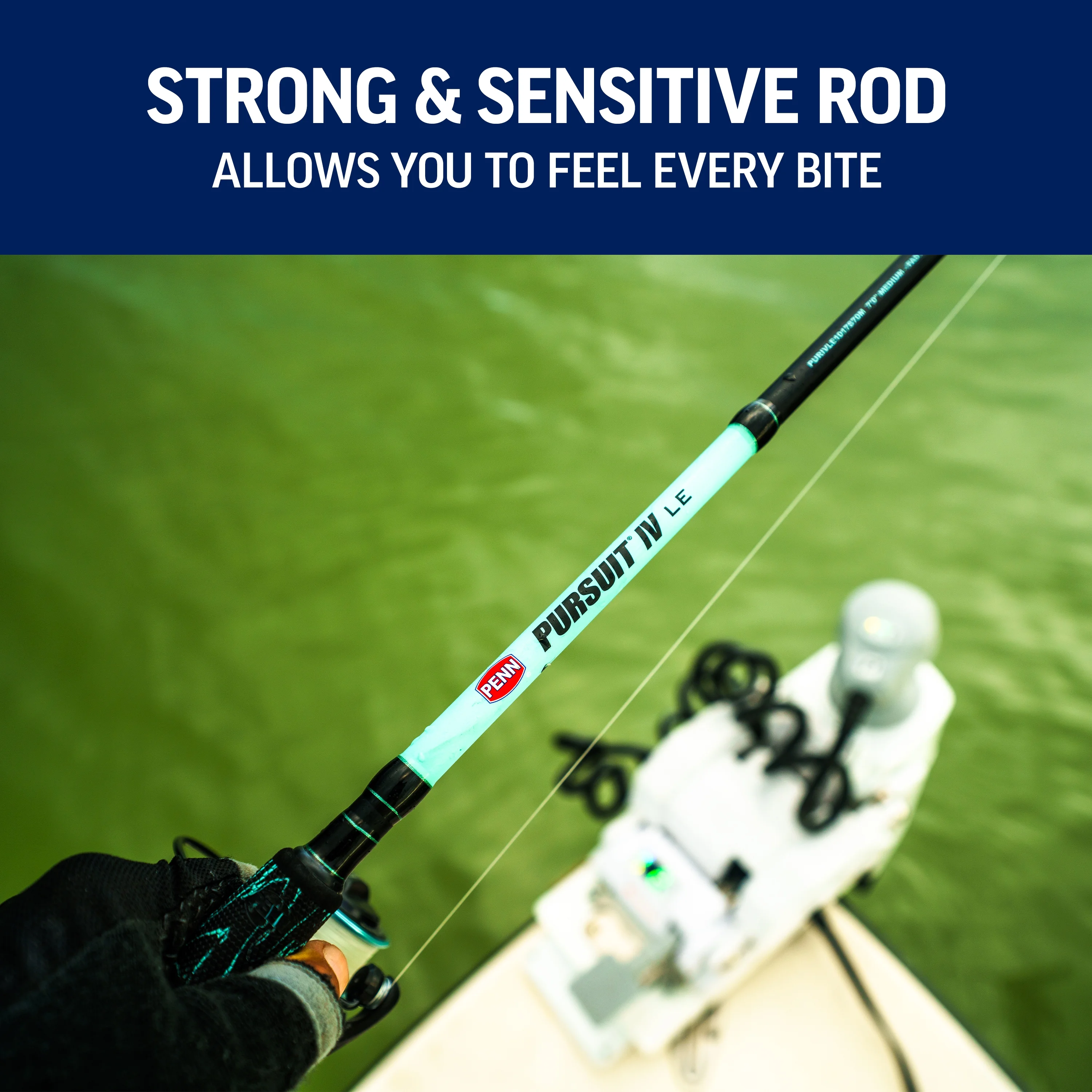 PENN Pursuit? IV LE Combo, 9' Medium Heavy Fishing Rod, 6000 Size Reel