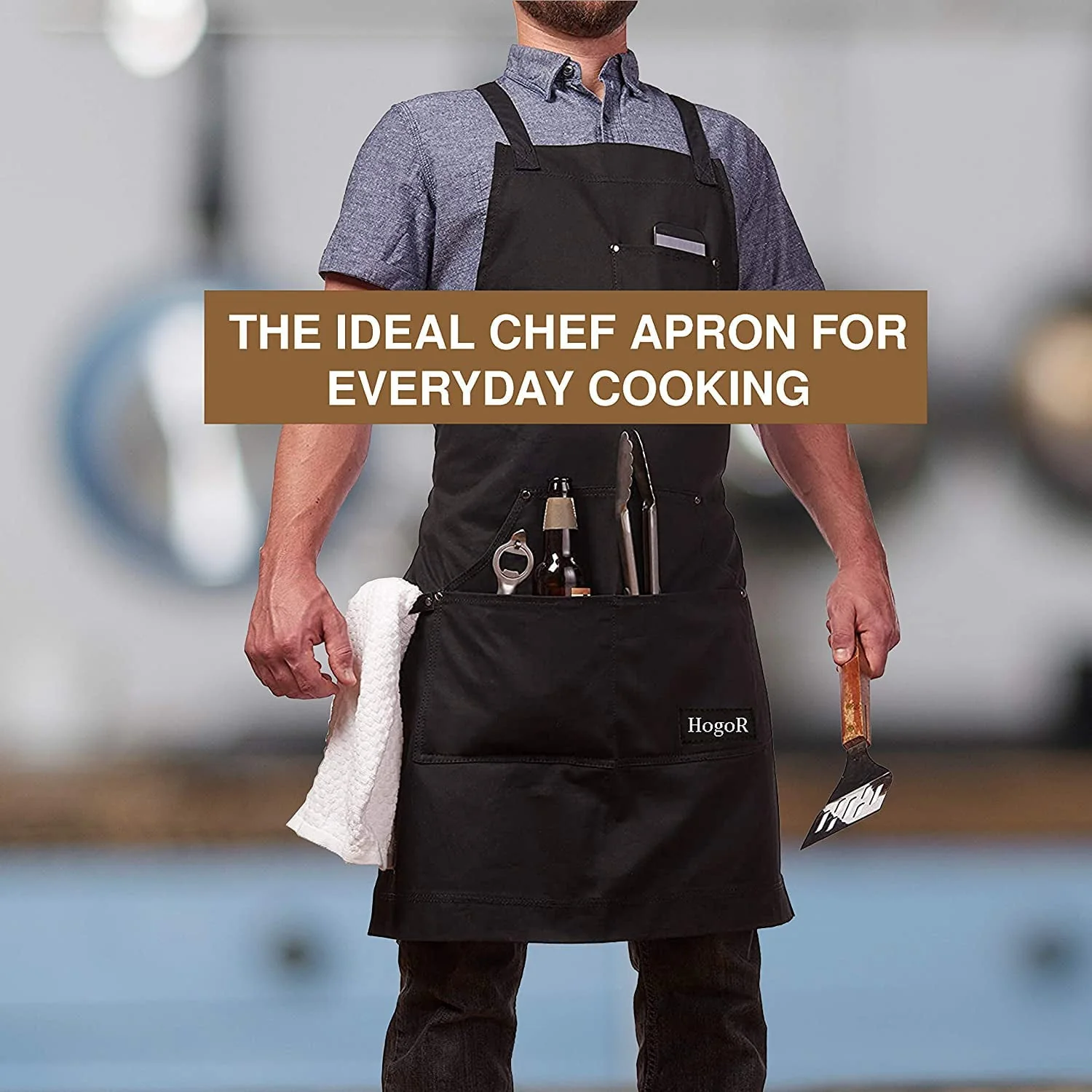 MEATER Plus: Ultimate Smart Meat Thermometer for BBQ, Oven, Grill, and More! | 165ft Bluetooth Range | iOS & Android App | Apple Watch & Alexa Compatible | Dishwasher Safe with HogoR Apron