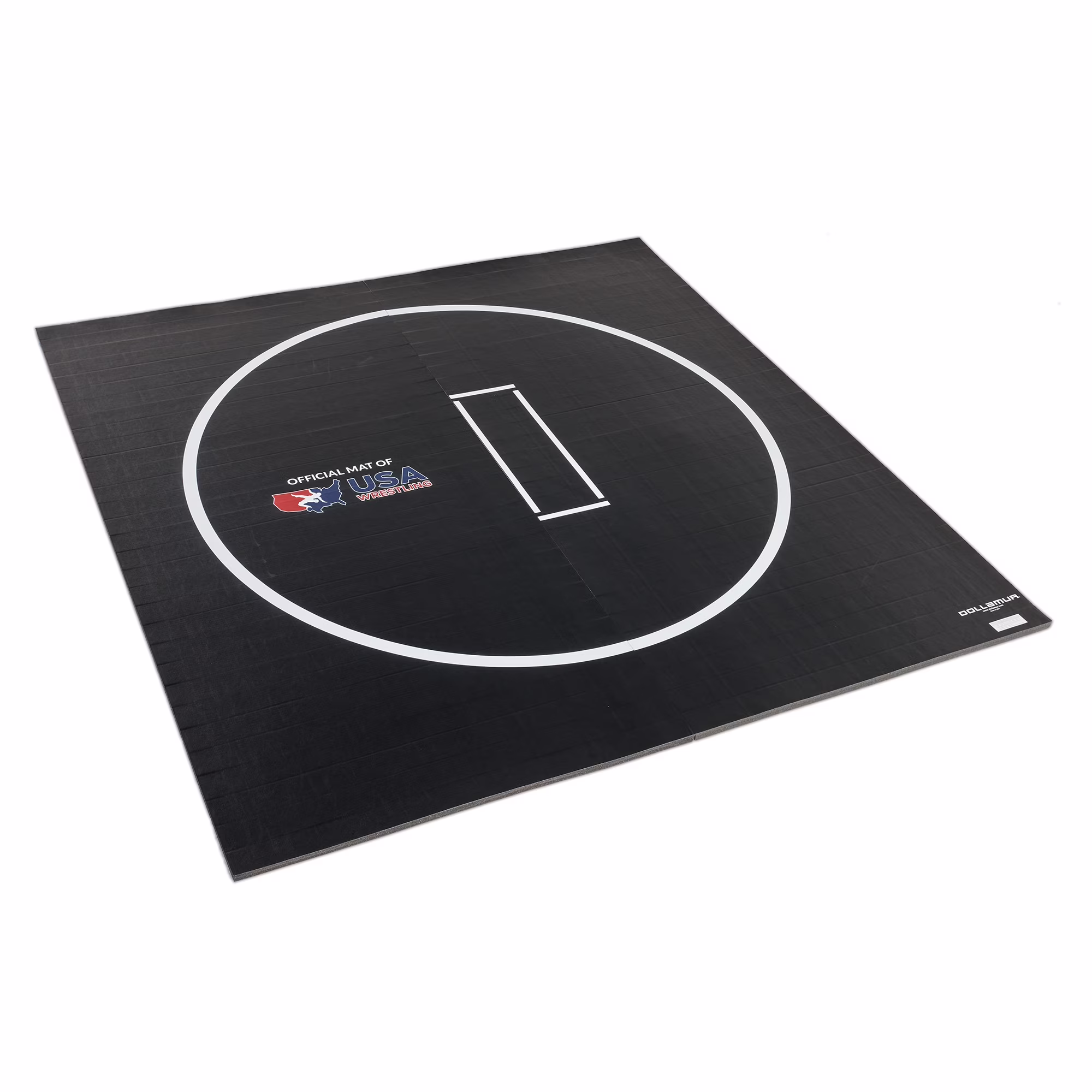 Dollamur 10'x10' Wrestling Mat, Black, Gymnastics, with Circles