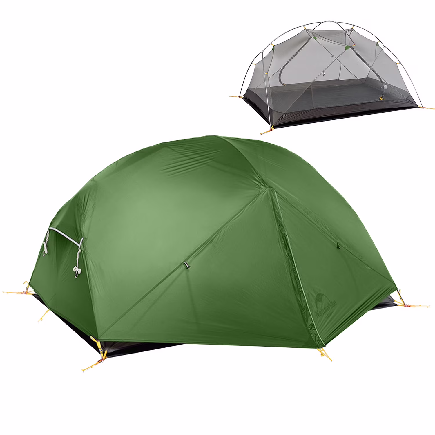 Naturehike Mongar Backpacking Camping Tent 2 Person Lightweight Waterproof with Footprint