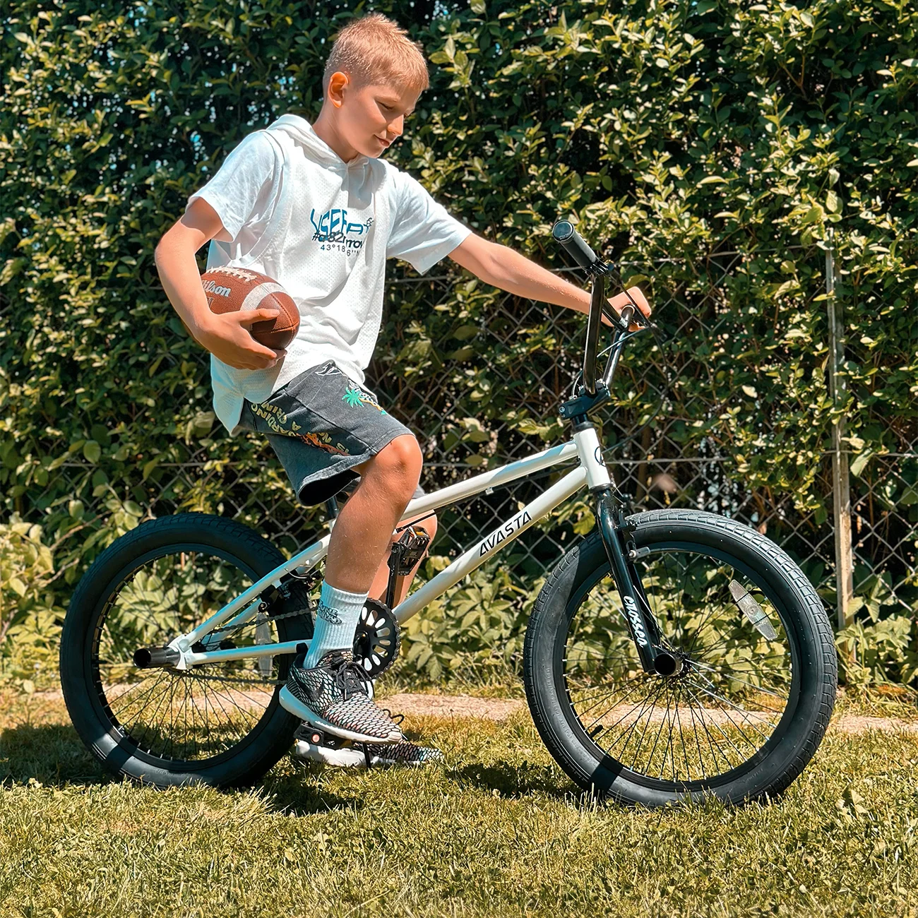 cubsala 20 in Freestyle BMX Kids Bike for Age 6-14 Years Old Boys Girls , Black & Green