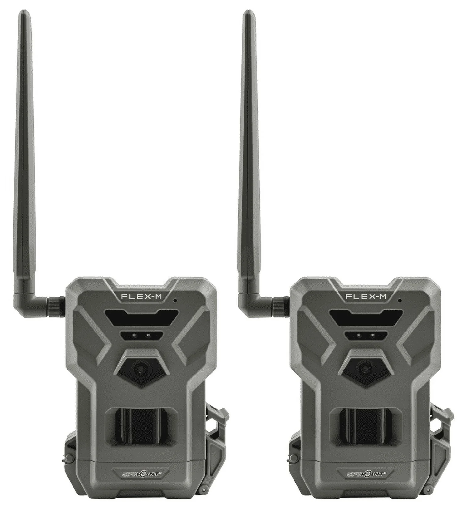 SPYPOINT Flex-m Twin Pack Cellular Trail Camera �C Hunting Trail Monitor with GPS, Night Vision, Dual-Sim LTE, IP65 Water-Resistant