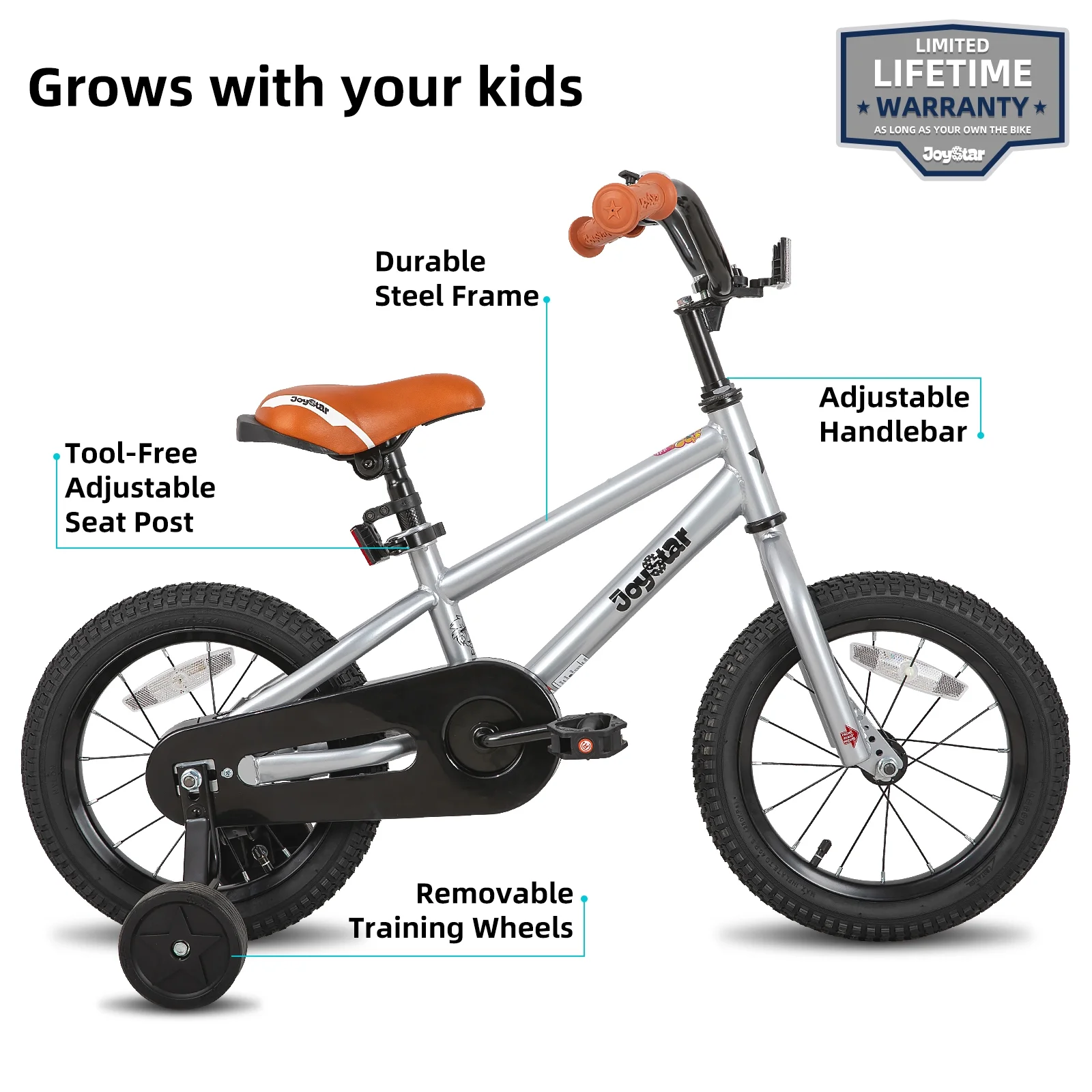 JOYSTAR Kids Bike for Ages 2-12 Years Old Boys Girls, 12-20 Inch BMX Style Kid's Bikes, Multiple Colors