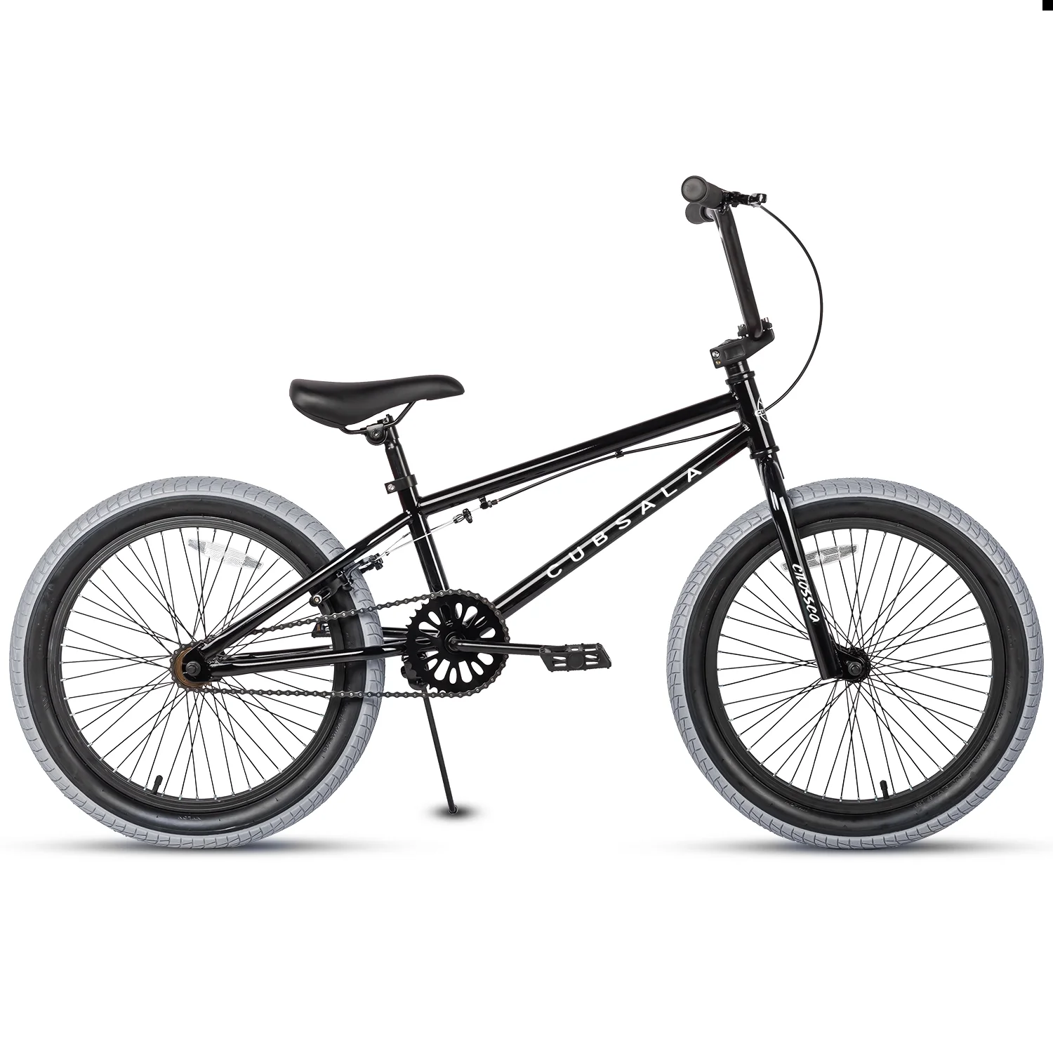 cubsala 20 in Freestyle BMX Kids Bike for Age 6-14 Years Old Boys Girls , Black & Green