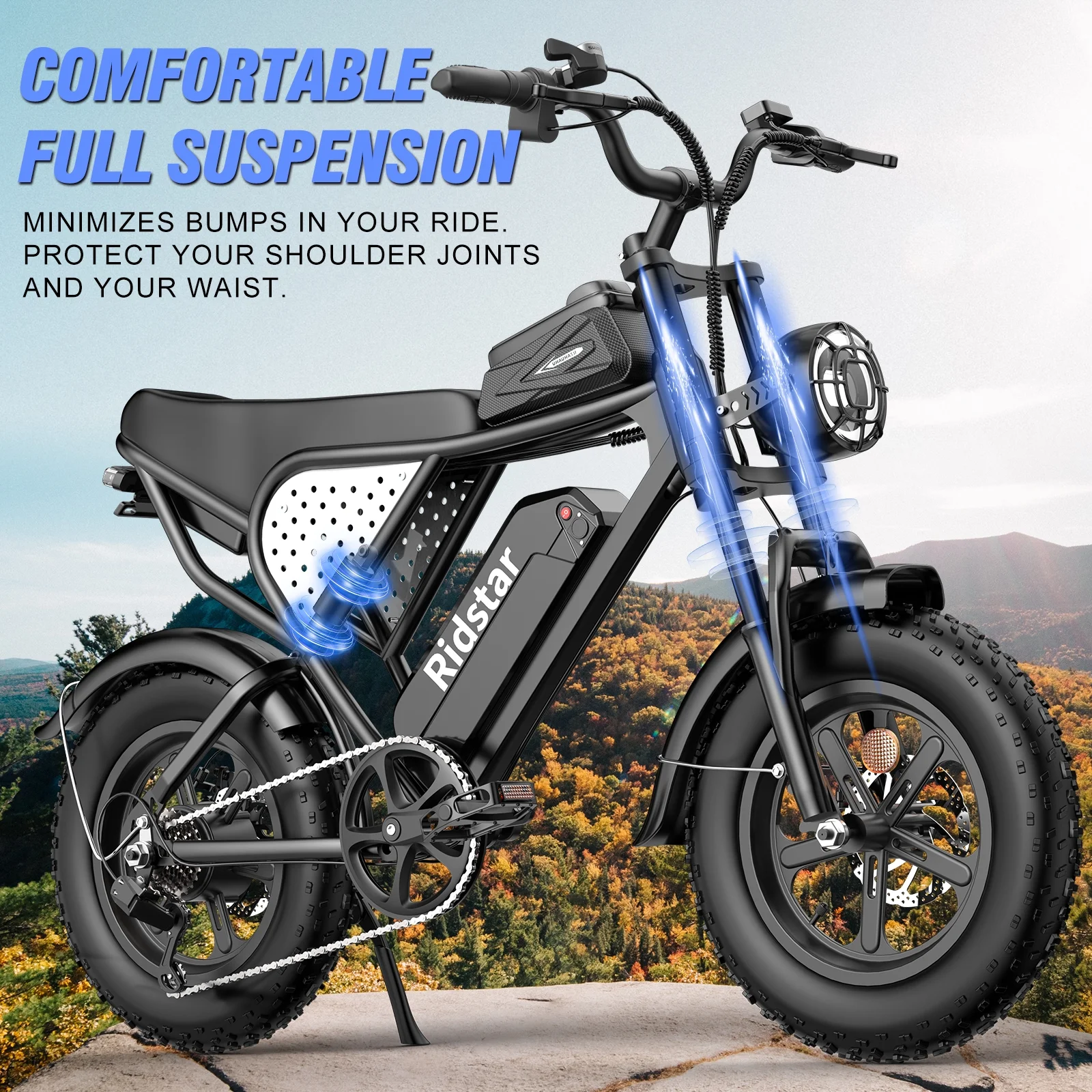 1500W MTB Electric Bicycle 48V 20Ah Removable Battery E-Bike，Electric Bike for Adults 20