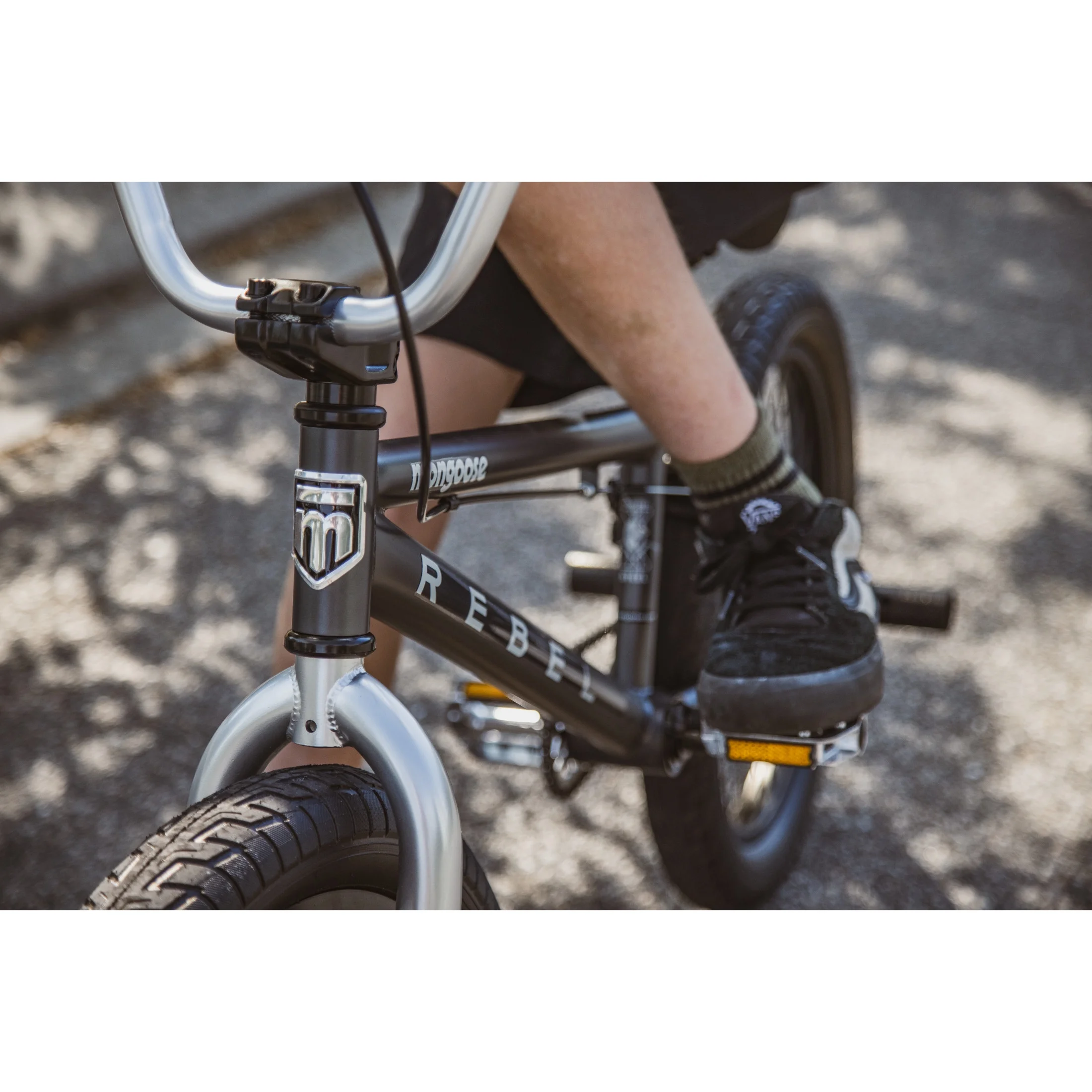 Mongoose Rebel X1 BMX Bike, 20-in. Wheels, Kids Ages 7-14 Years, Gray Child Bicycle