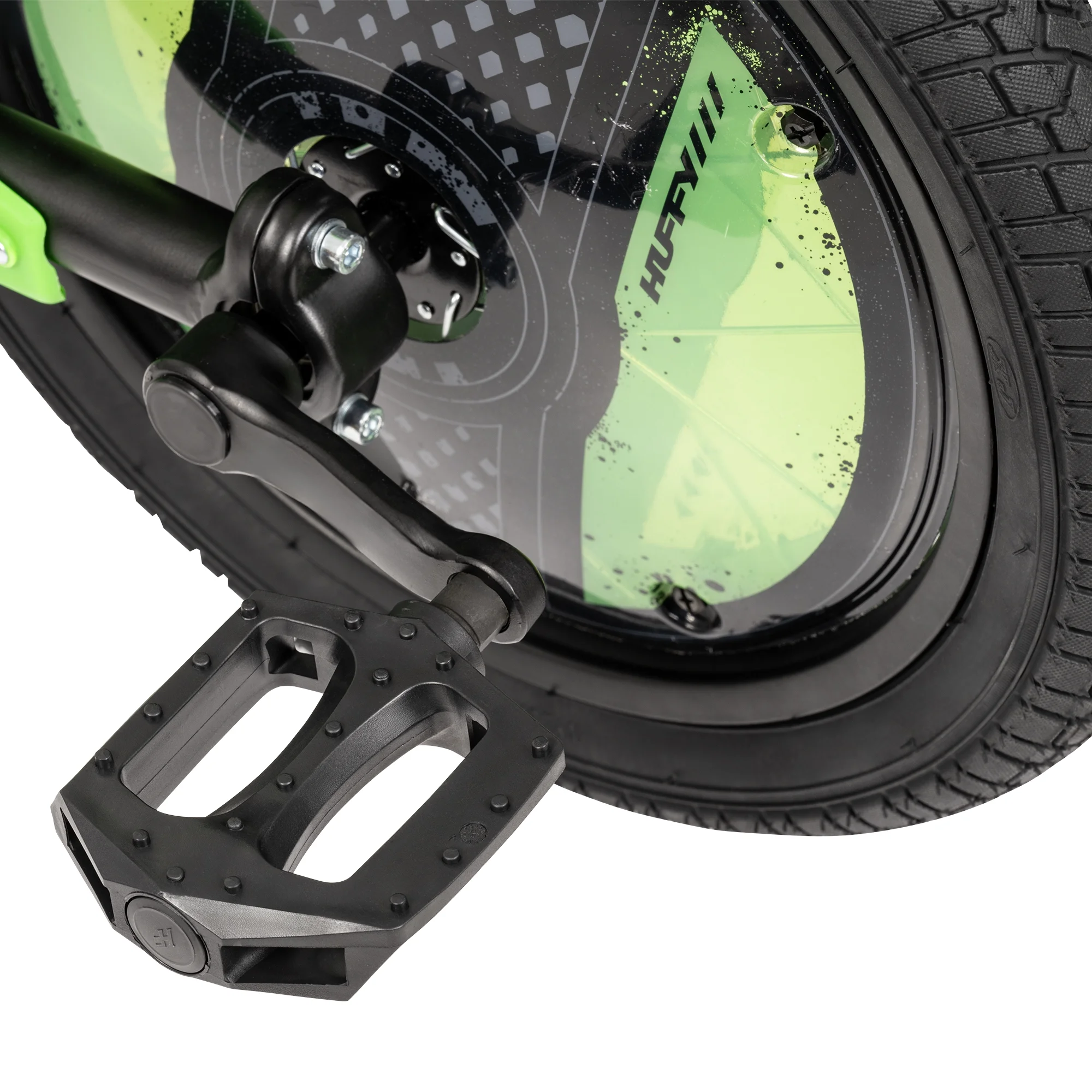 Huffy Adjustable Seat Unisex Kids Drift Trike, Green, 16