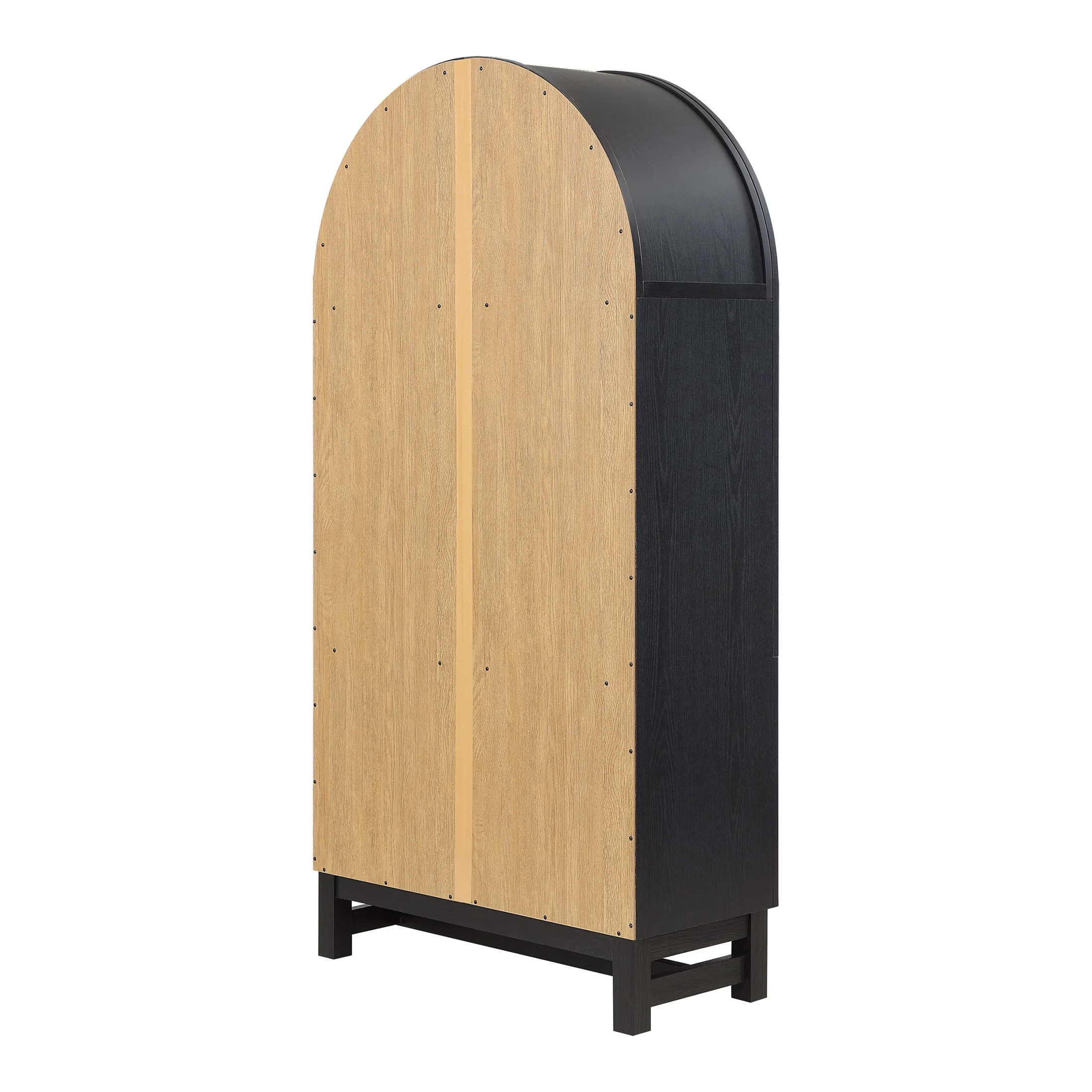 Better Homes & Gardens Juliet Kitchen Rounded Arch Cabinet, Rich Black