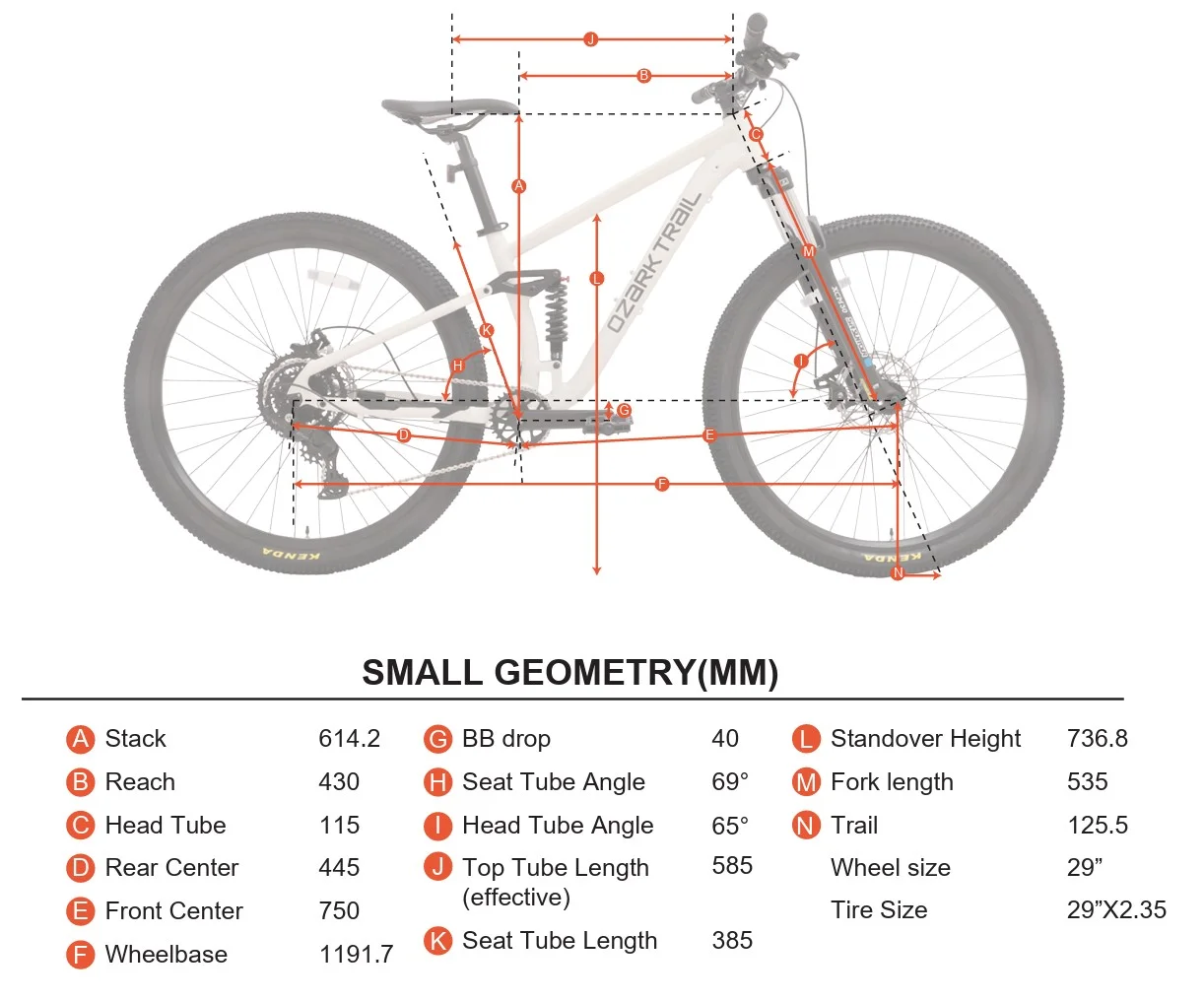Ozark Trail FS.2 Slalom Full Suspension Mountain Bike, 29