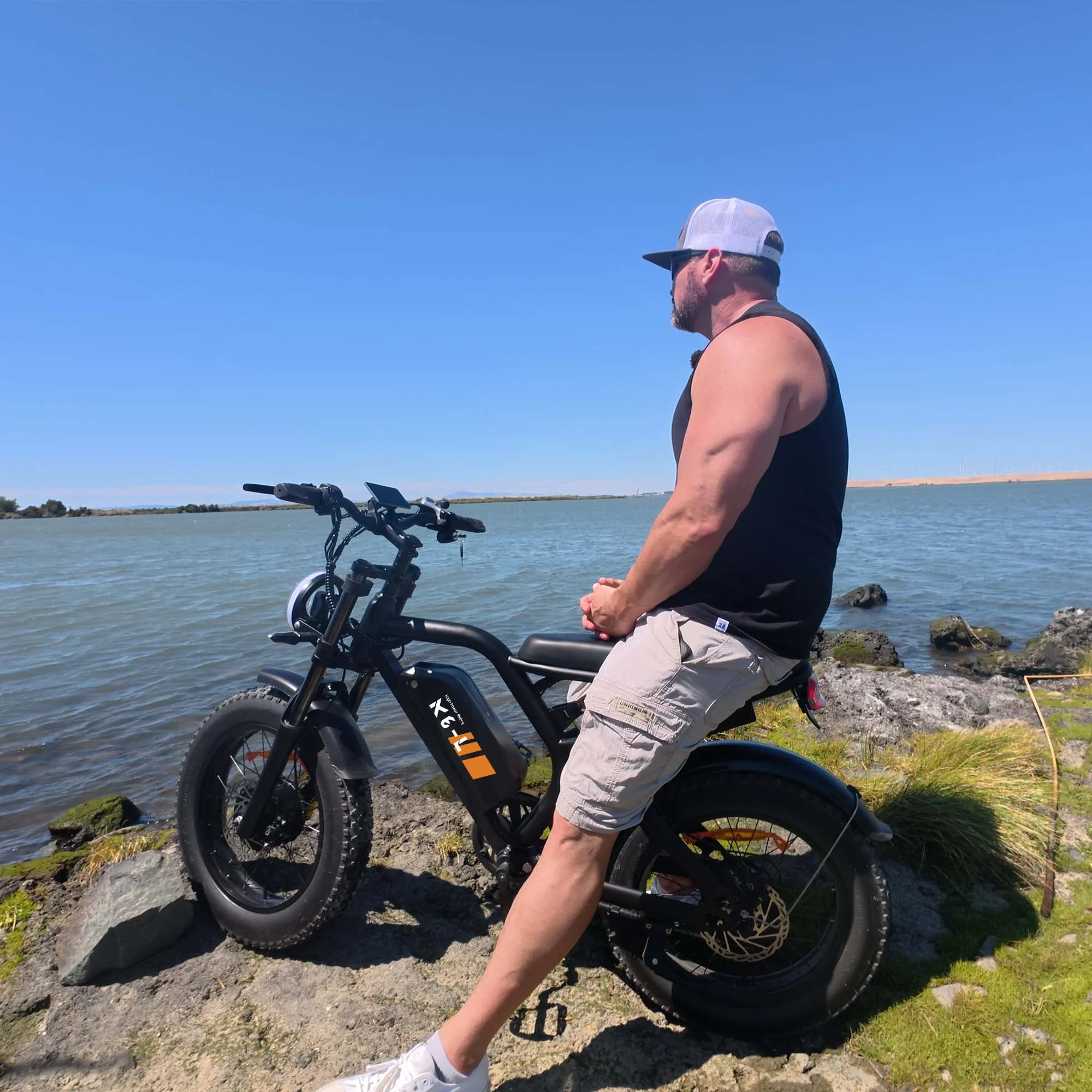 Electric Bike for Adults, 1500W Peak Fat Tire Ebike 20���4�� Snow-Tread, 48V 15.6Ah Removable Battery, 32MPH, Dual Suspension, Shimano 7-Speed, Hydraulic Disc Brakes, Bonus Accessories