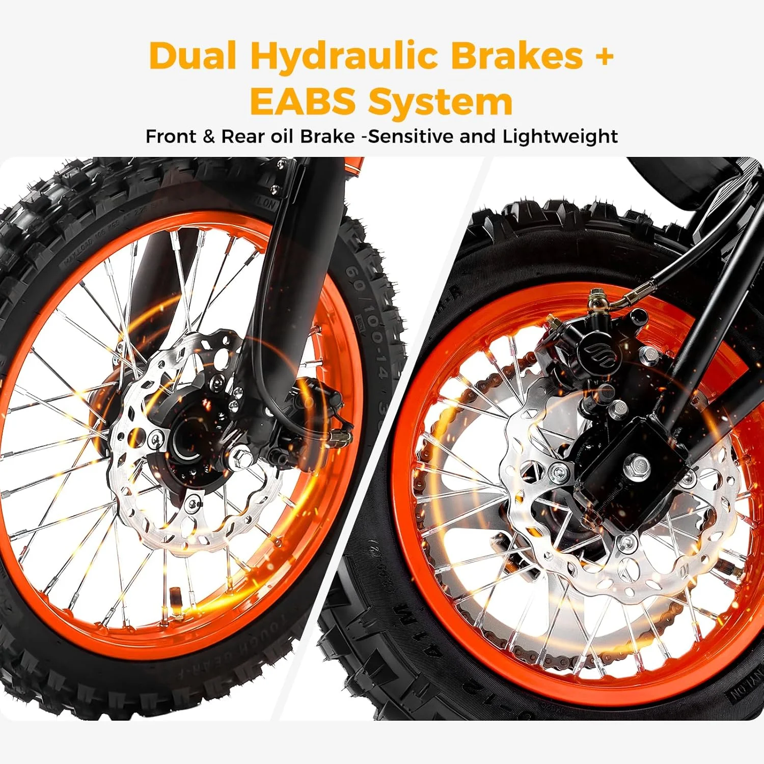 2000W Electric Dirt Bike for Adults Ridingtimes GT73 UL2849,Brushless Hub Motor,18.2AH*2 Electric Bike with 25\