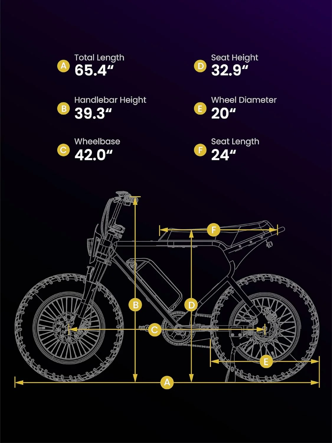 MACFOX X7 Adult Electric Bike, 750W E-Bike, 25 MPH, 48V 13Ah removable battery, 35-mile range, hydraulic brakes, upgraded 20x5.0 wide rear tire.