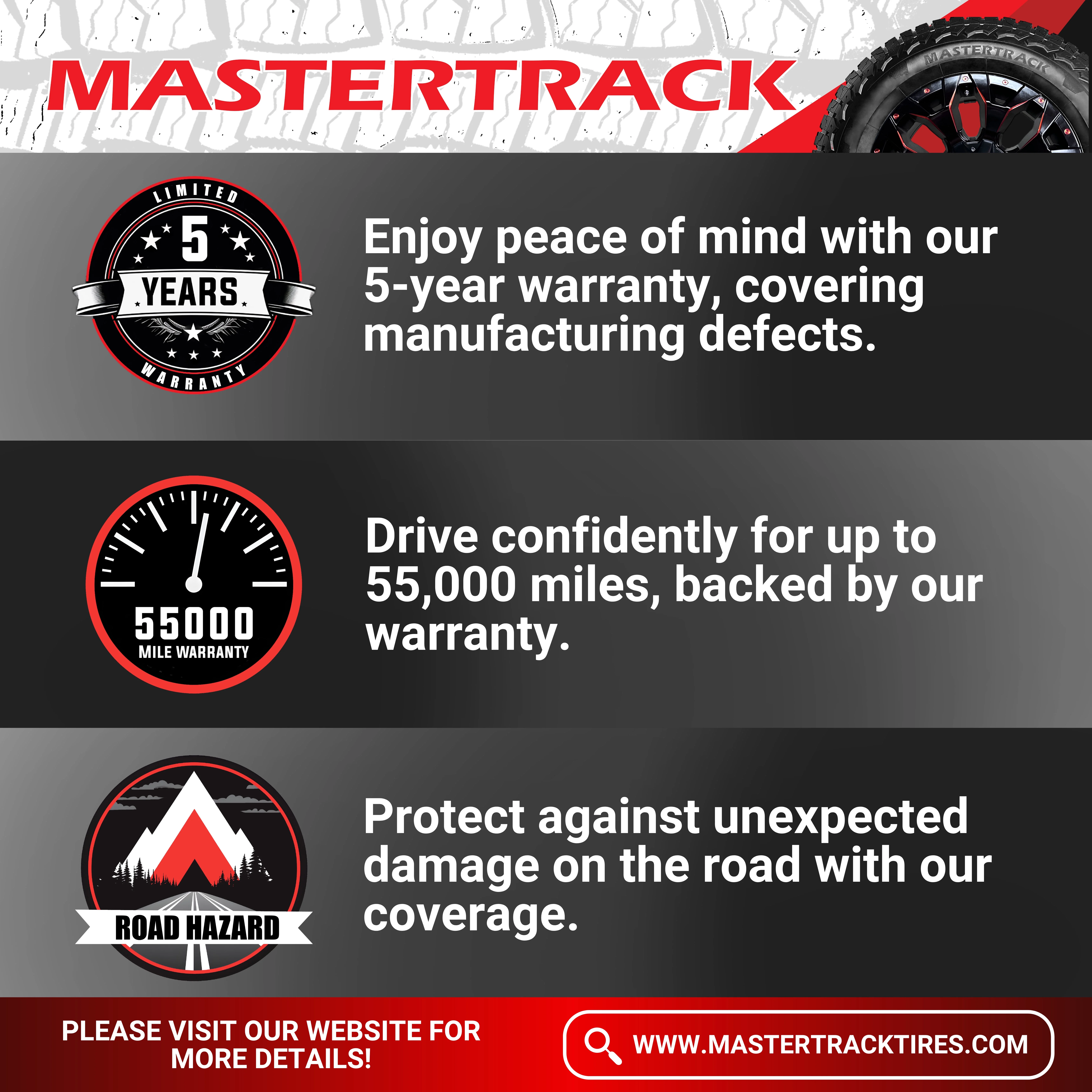 Mastertrack M-TRAC TOUR 215/55R16 93H All Season High Performance Passenger Tire 215/55/16 (Tire Only)