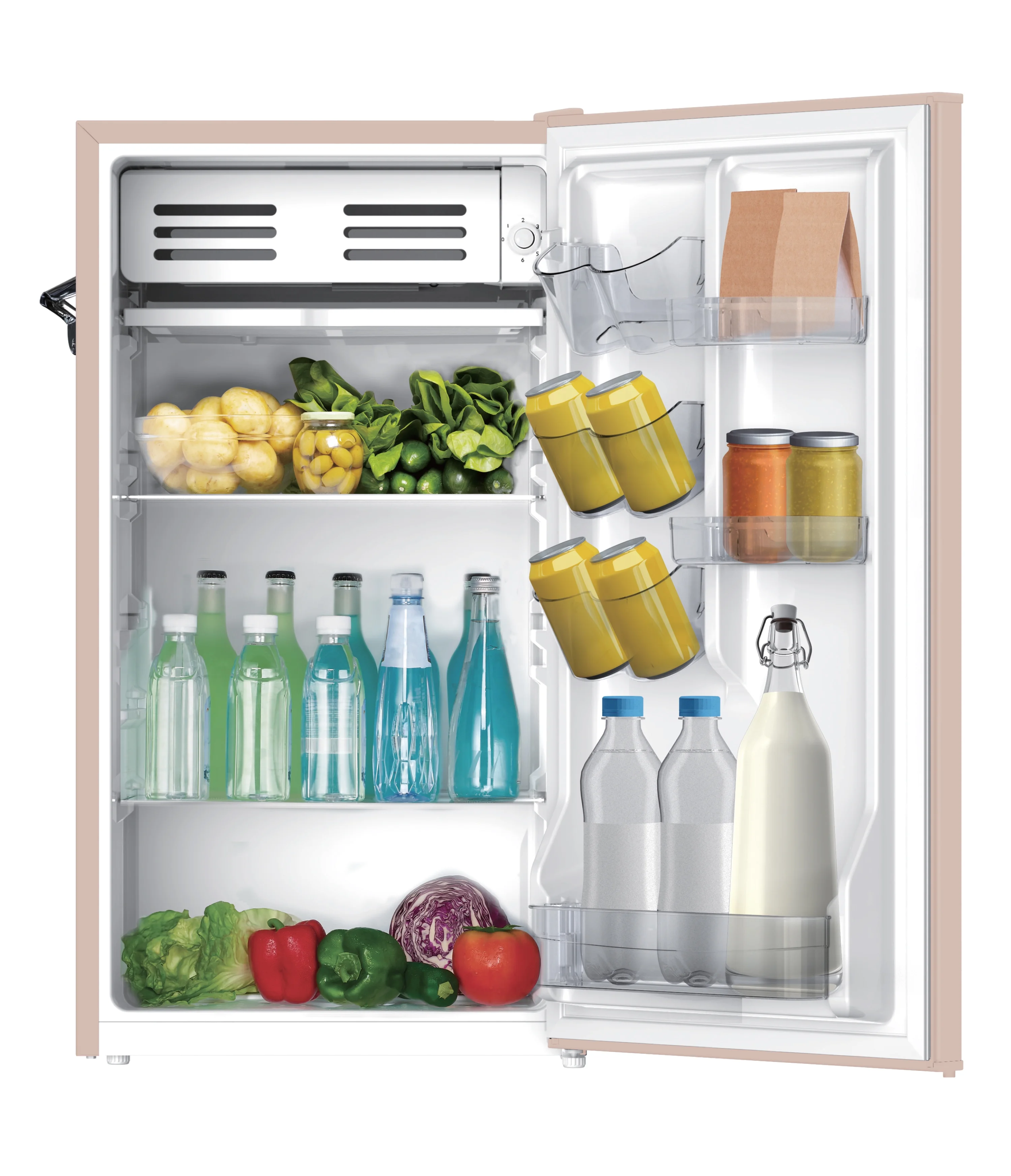 Frigidaire EFR376-C-PINK 3.2-Cu.-Ft. 65-Watt Retro Bar Fridge with Side Bottle Opener (Pink)